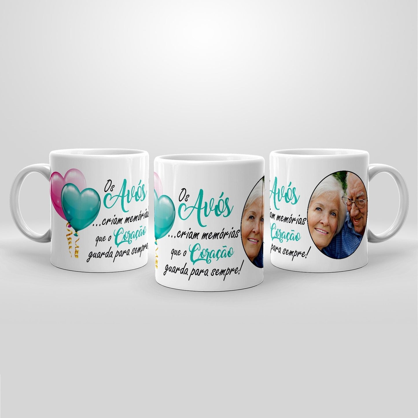 Caneca "Memórias que o coração guarda para sempre"