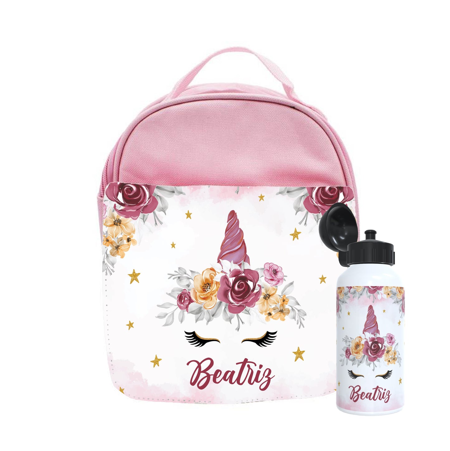 Mochila e/ou Lancheira e/ou Garrafa "Unicórnio"
