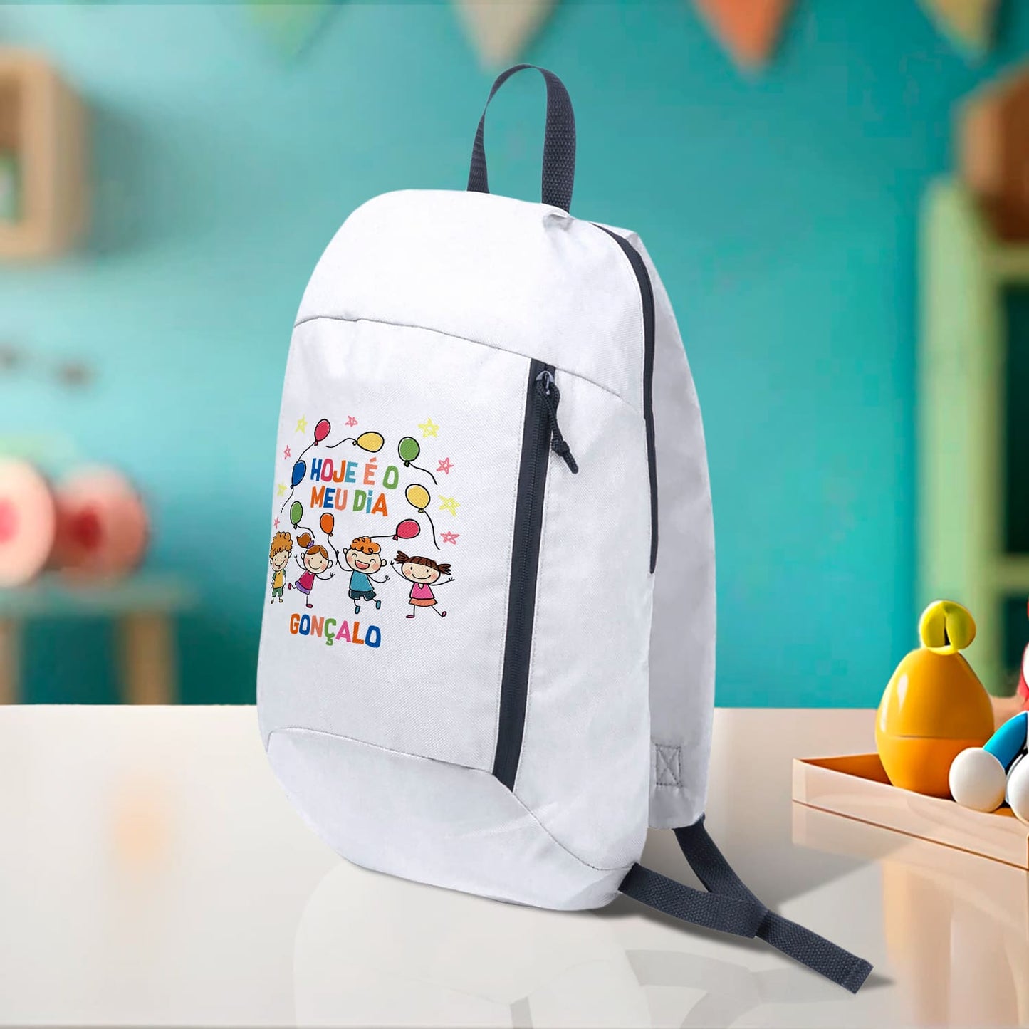 Mochila e/ou Porta-lápis "Hoje é o meu dia"