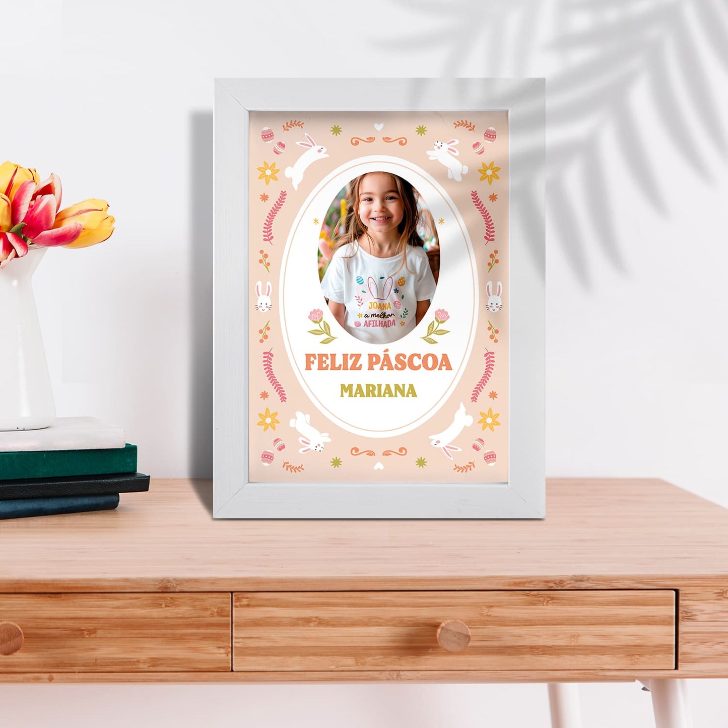 Moldura "Coelhinho Feliz"