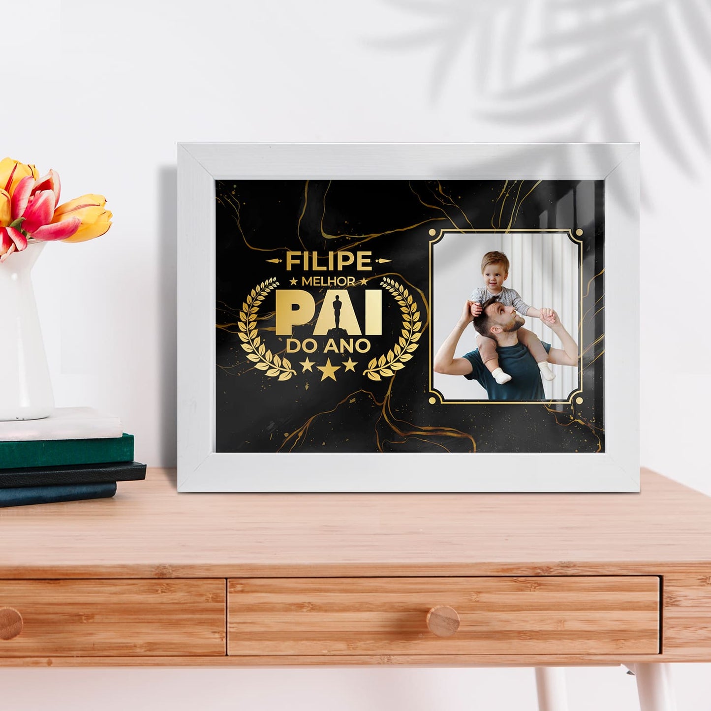 Moldura "Óscar: melhor pai do ano"