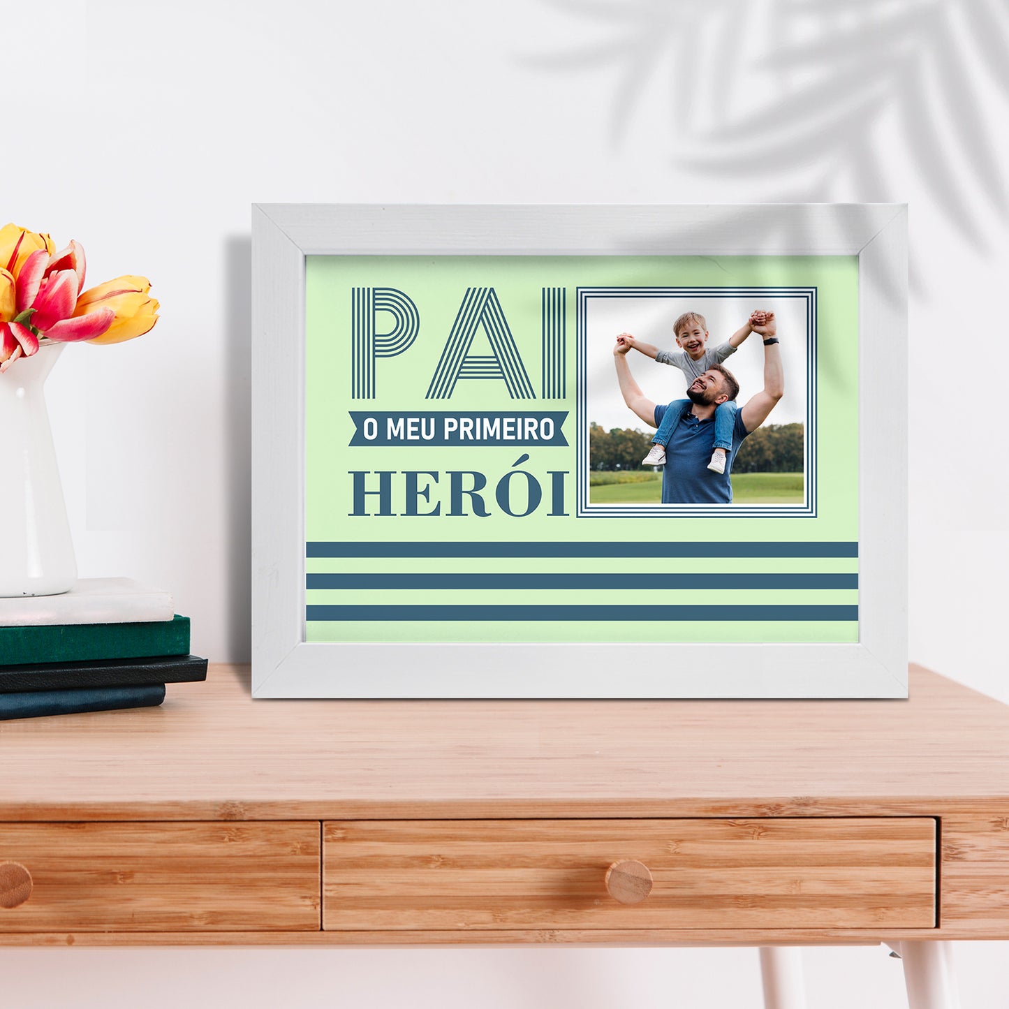 Moldura "Pai o meu primeiro herói"