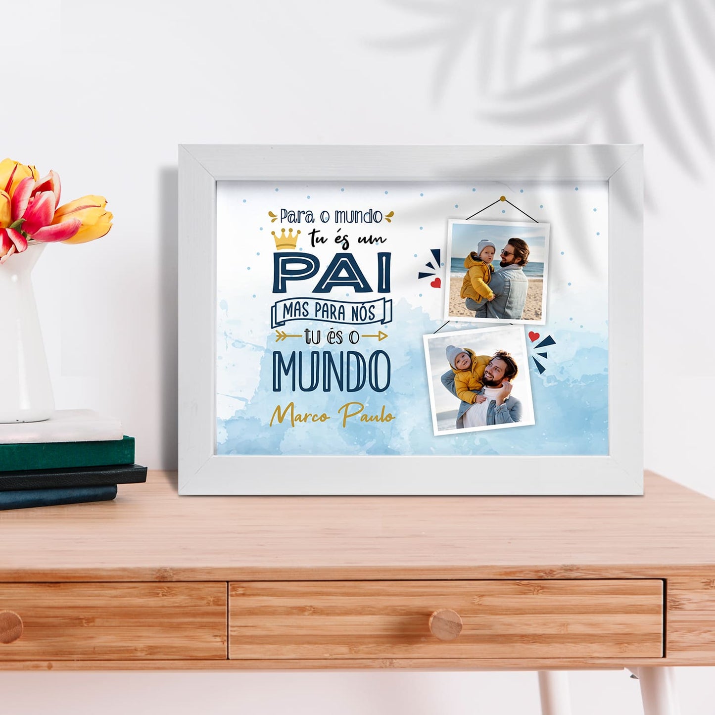 Moldura "Tu és o mundo"