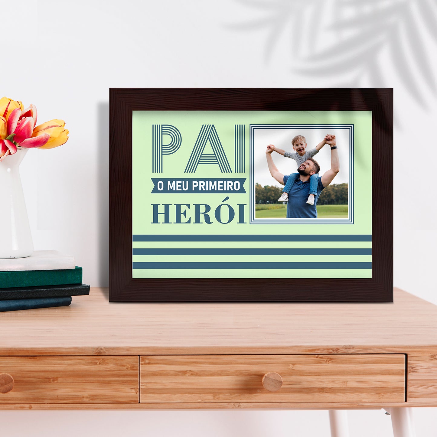 Moldura "Pai o meu primeiro herói"