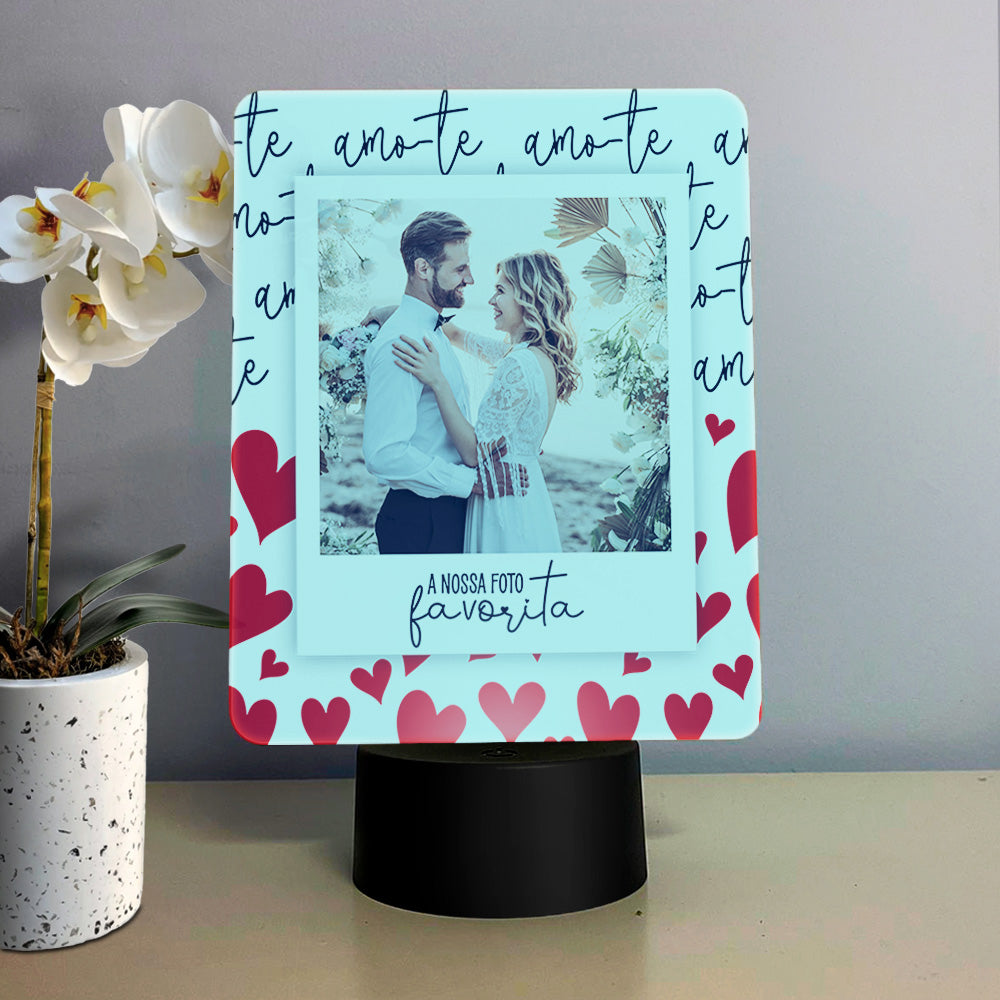 Moldura com LED "A nossa foto favorita"