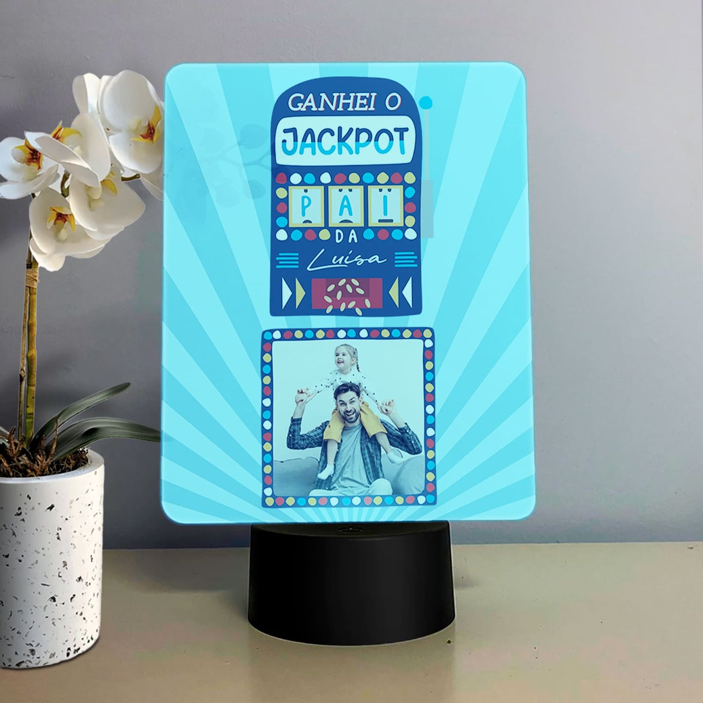 Moldura com LED "JACKPOT"