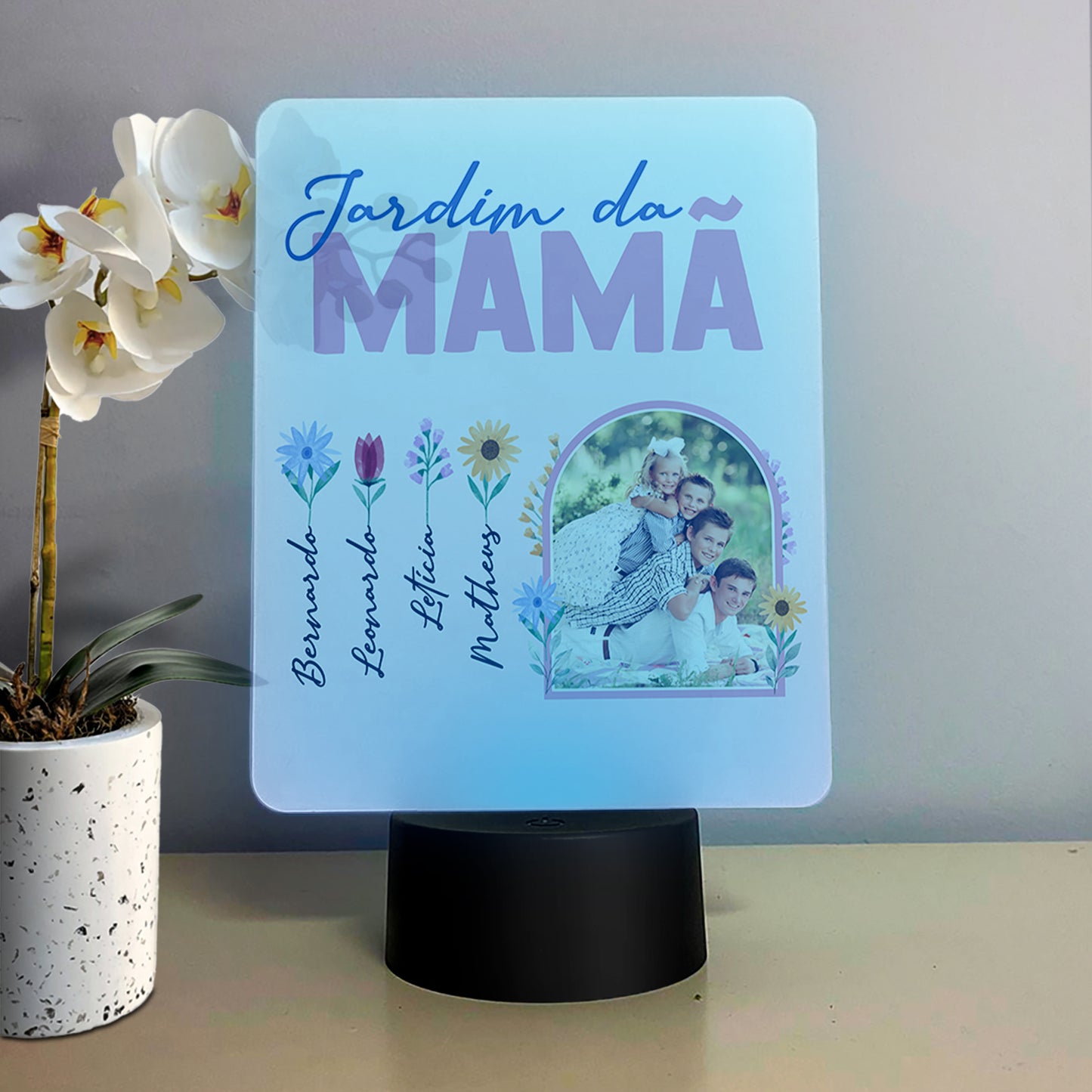 Moldura com LED "Jardim"