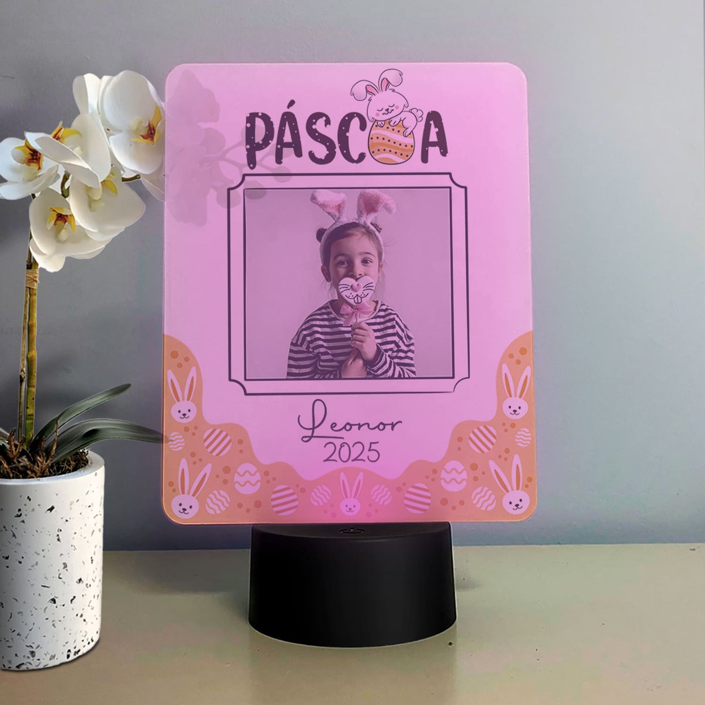 Moldura com LED "Páscoa"