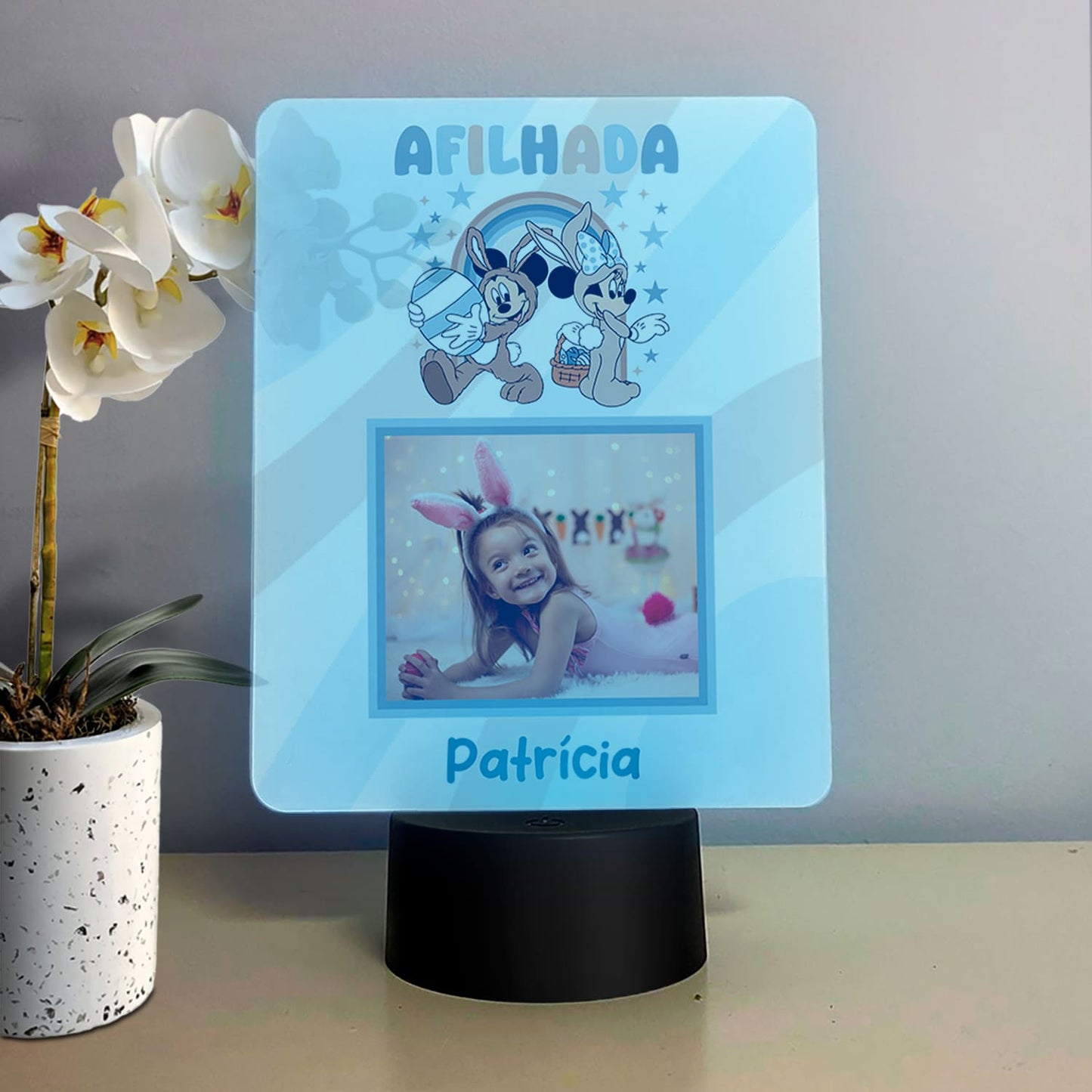 Moldura com LED "Páscoa Animada"
