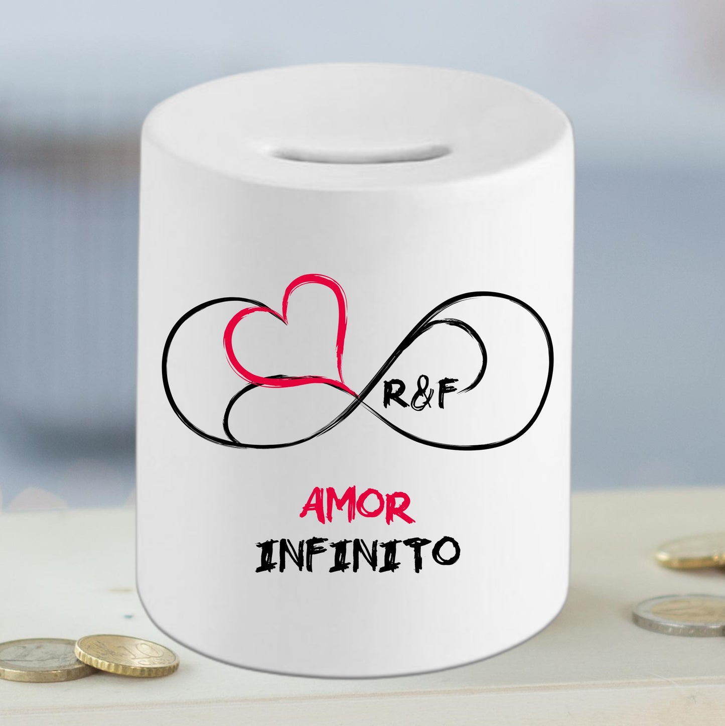 Mealheiro de cerâmica "Amor Infinito"