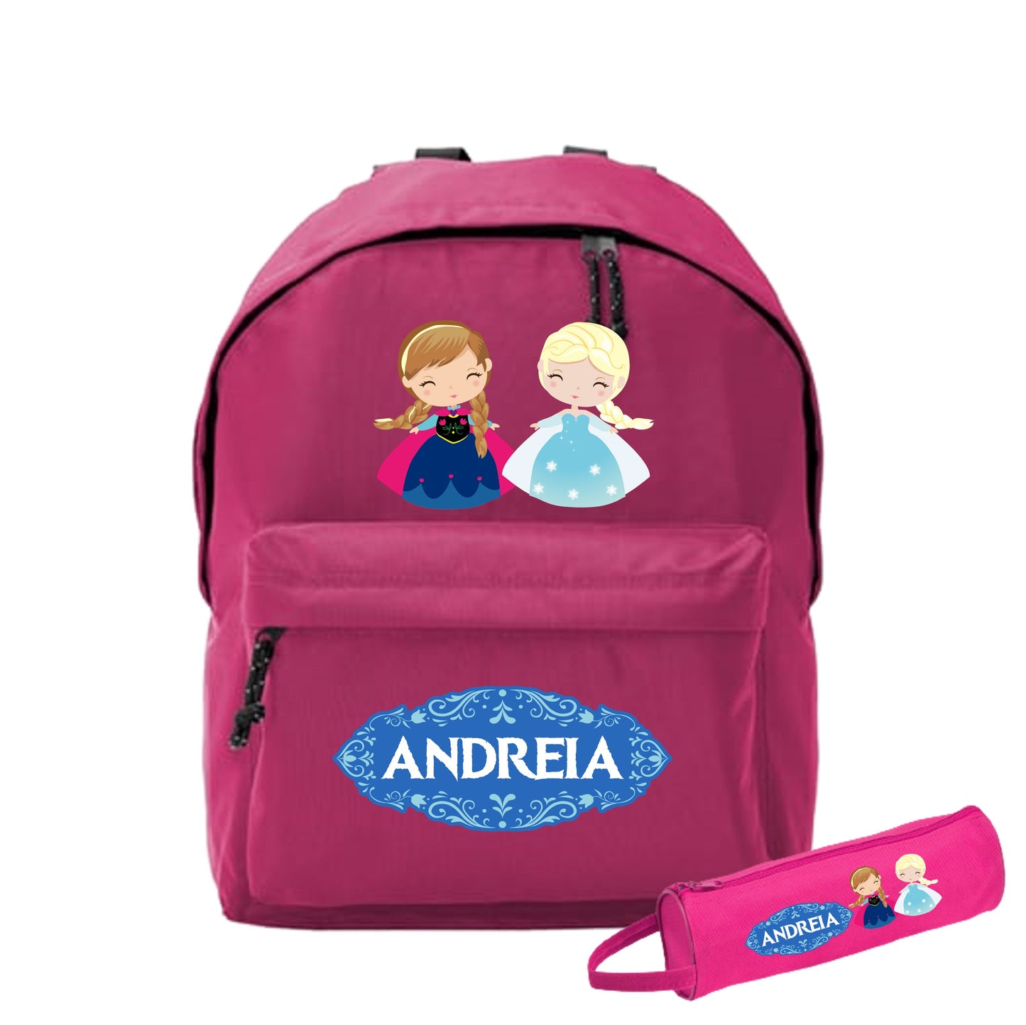 Mochila Escolar "Princesas do Gelo"