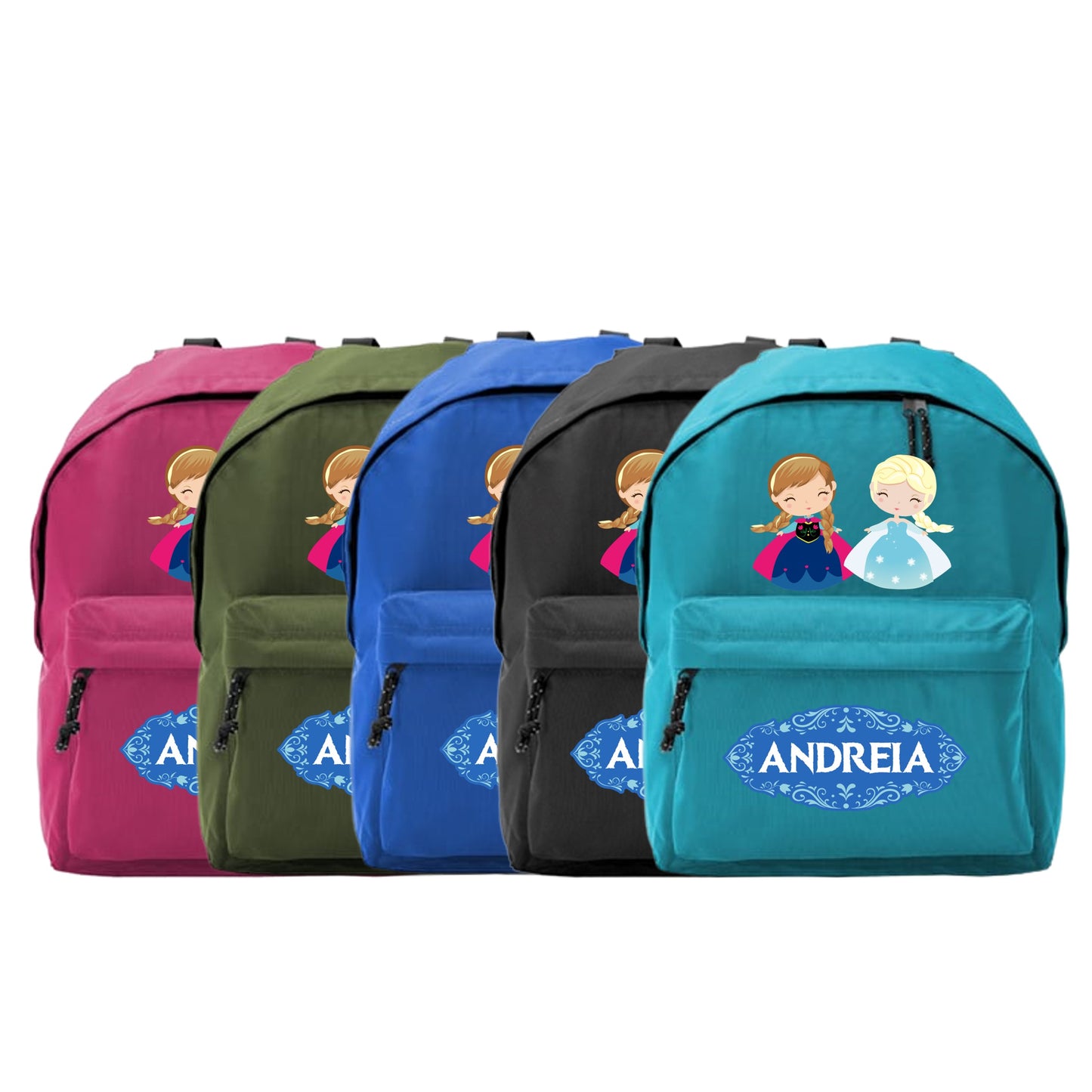 Mochila Escolar "Princesas do Gelo"