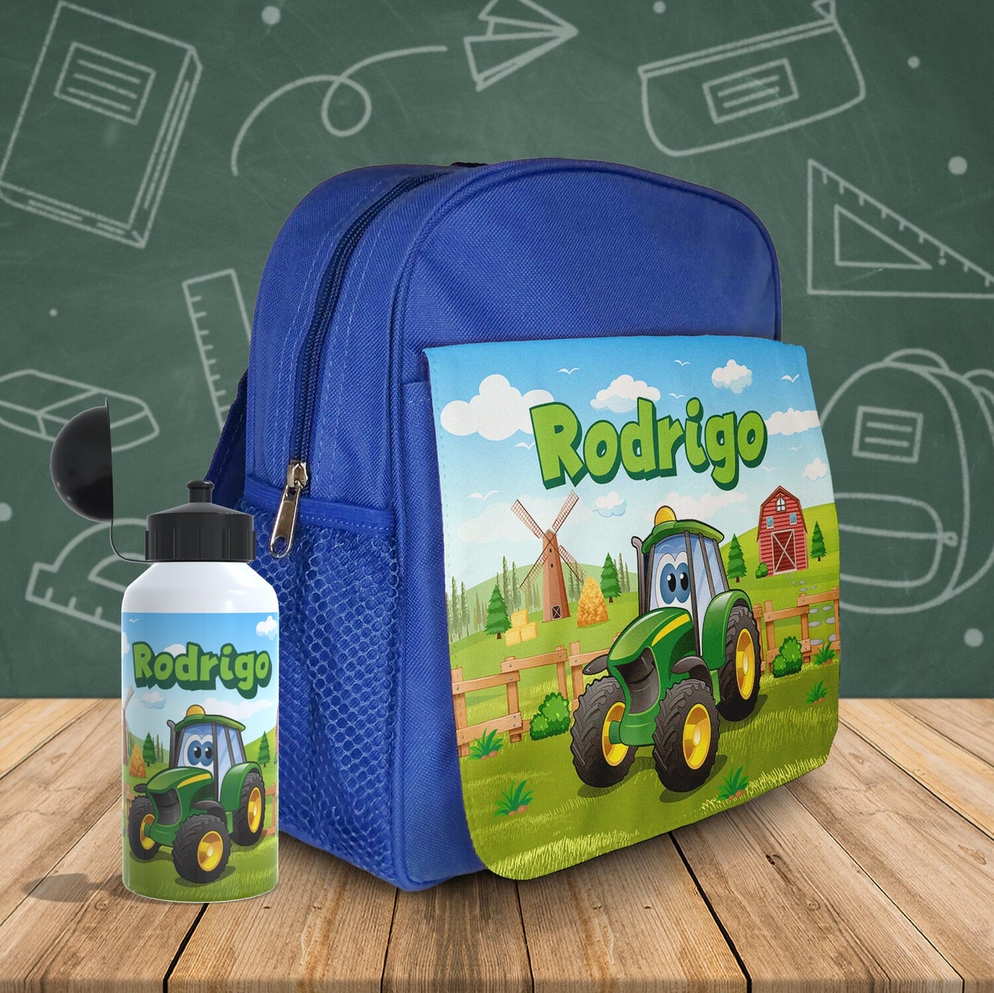 Mochila e/ou Lancheira e/ou Garrafa "Trator"