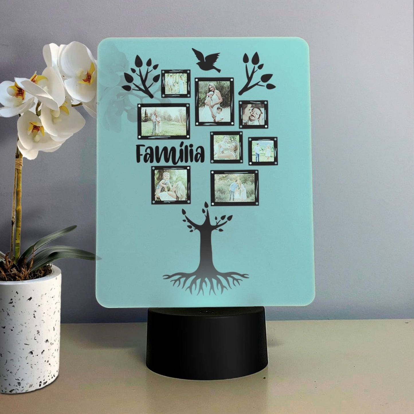 Moldura com LED "Árvore da Família"
