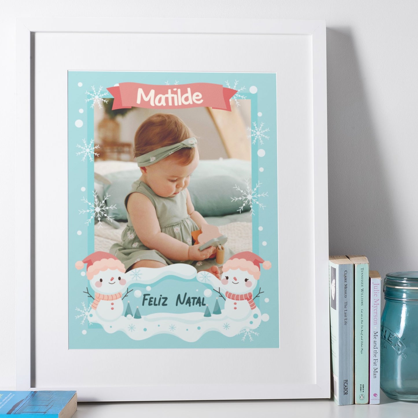 Quadro "Flocos de Natal"