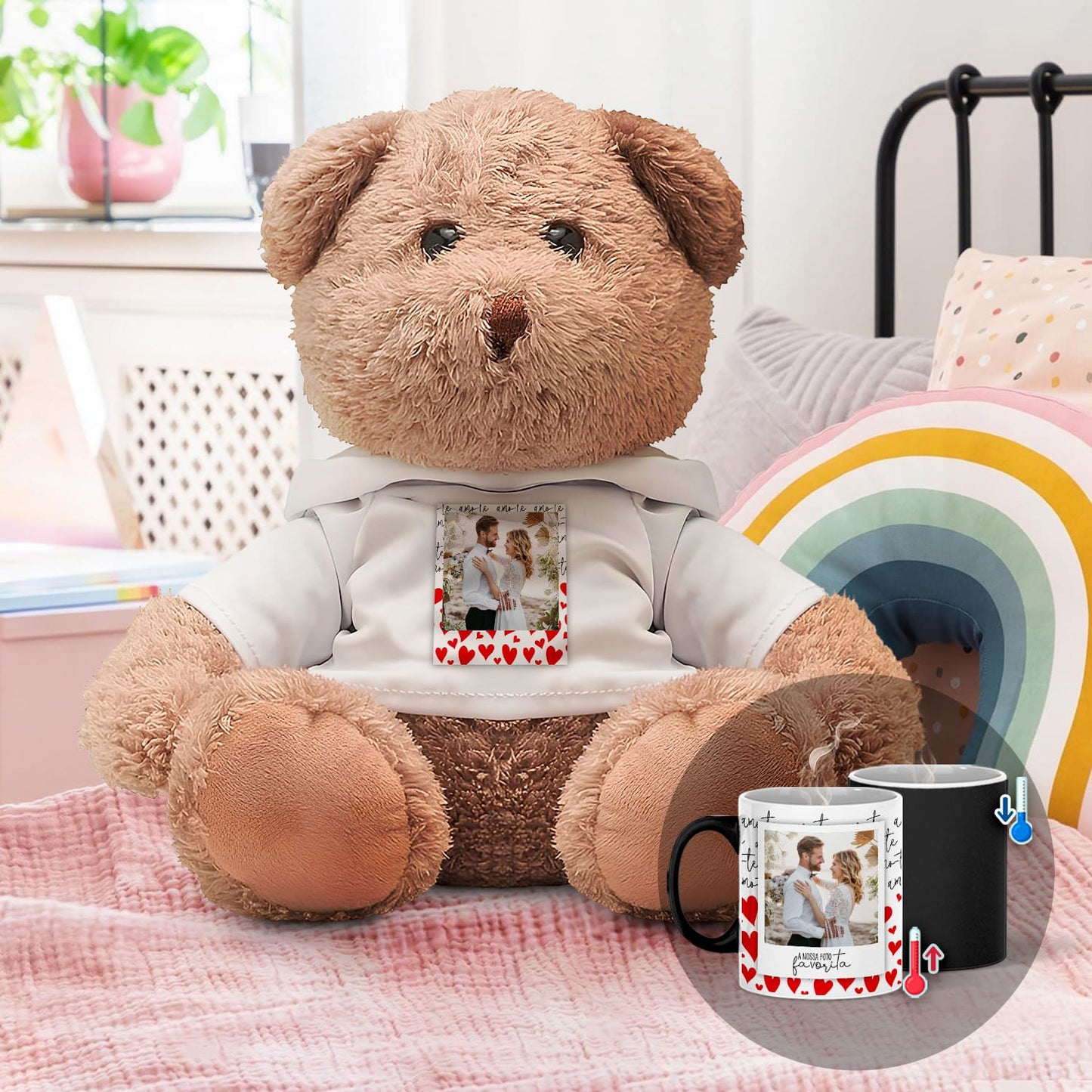Peluche e/ou Caneca Mágica "A nossa foto favorita"