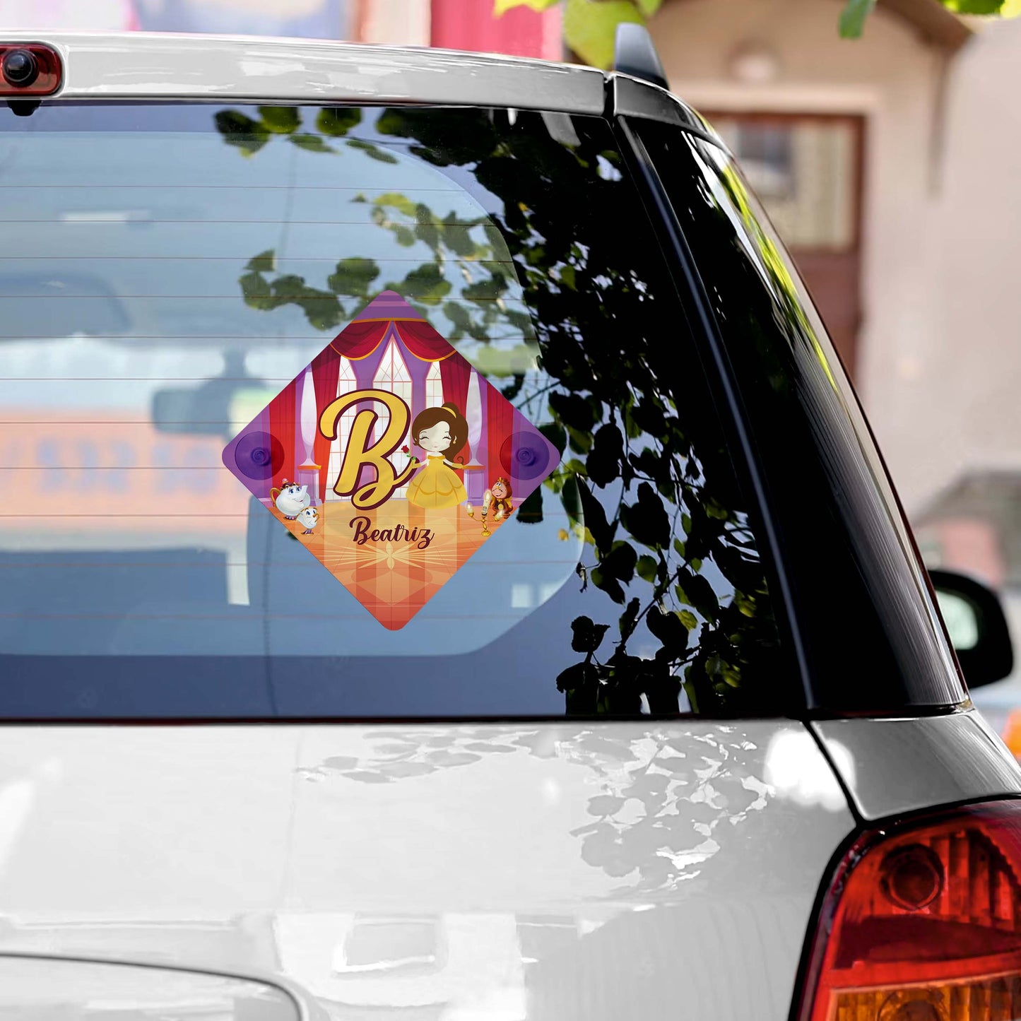 Tapa-sol e/ou placa para carro "Princesses"
