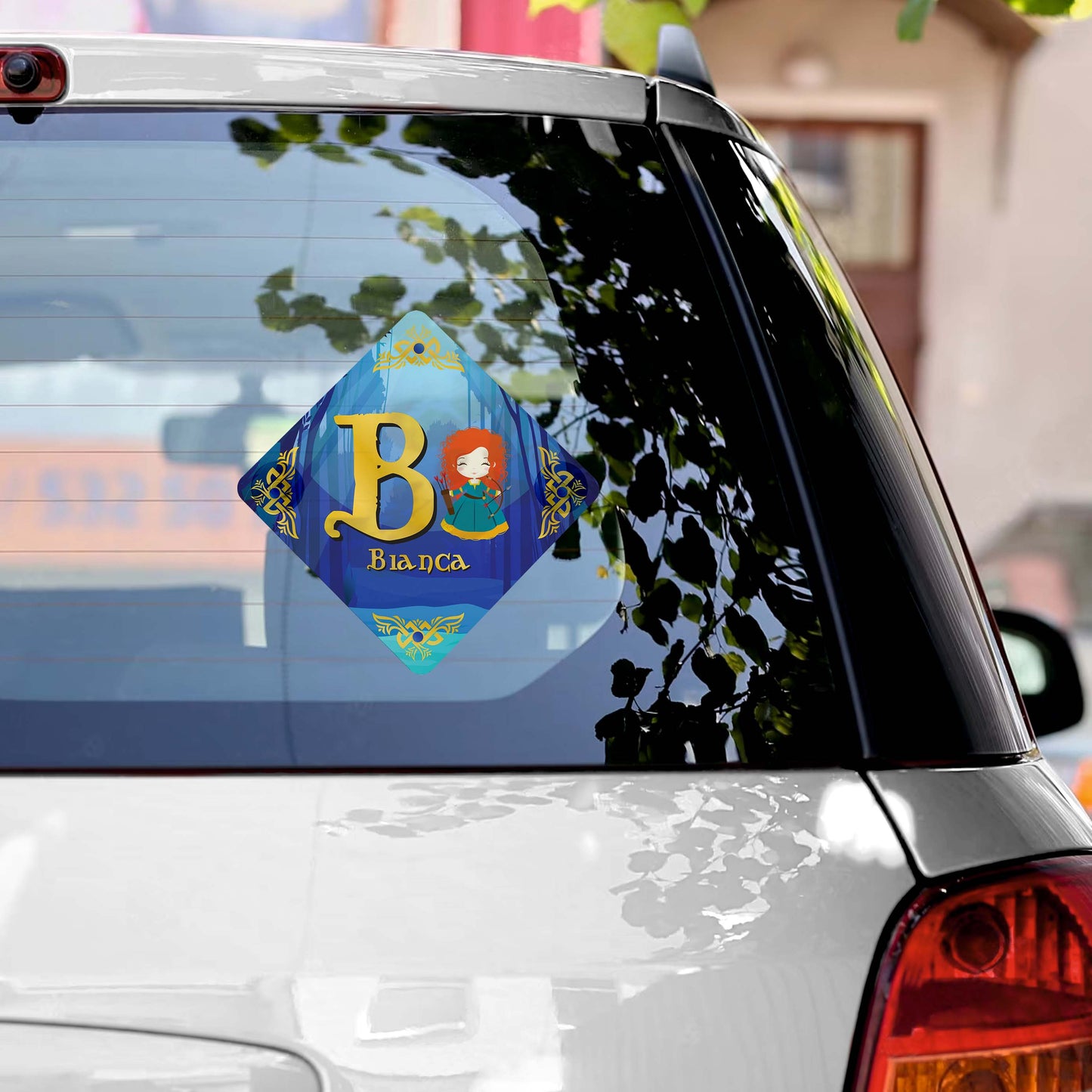 Tapa-sol e/ou placa para carro "Princesses"