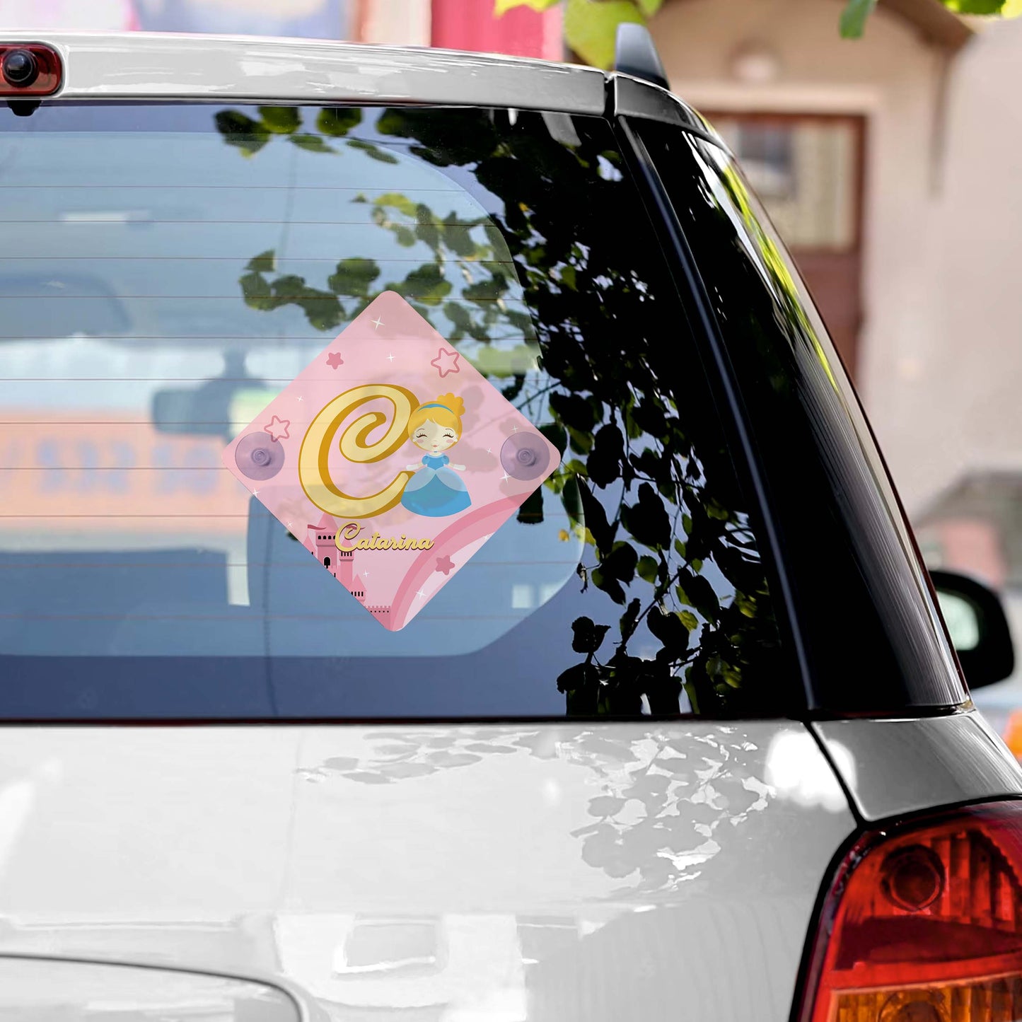 Tapa-sol e/ou placa para carro "Princesses"