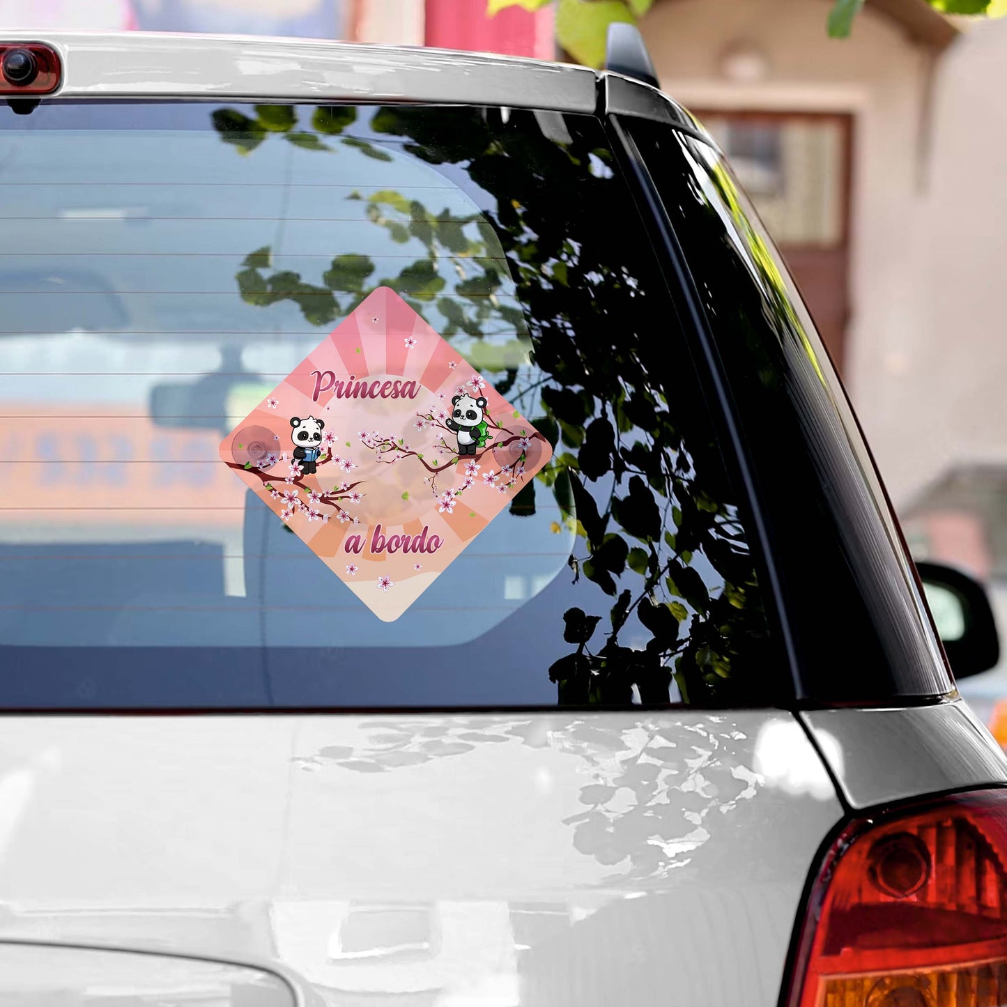 Tapa-sol e/ou placa para carro "Cerejeira em Flor"