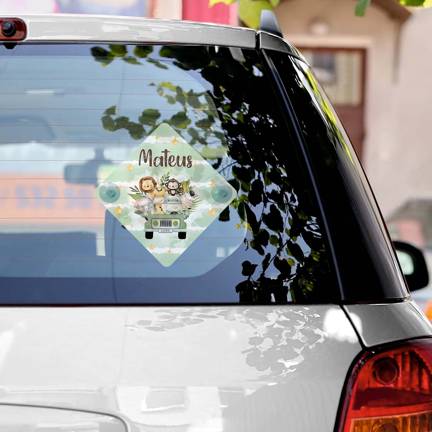 Tapa-sol e/ou placa para carro "Safari"