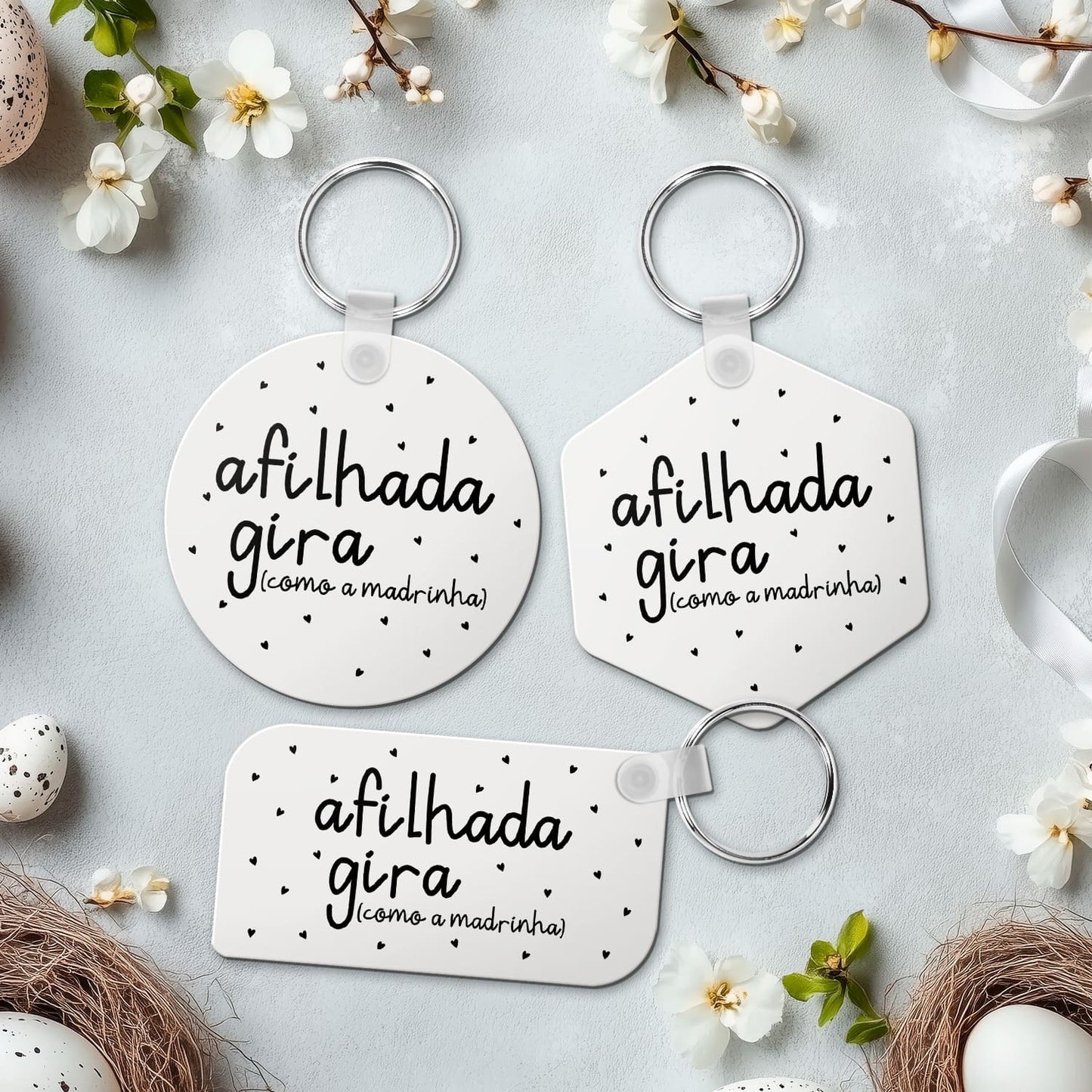 Porta-chaves MDF "Giro(a)"