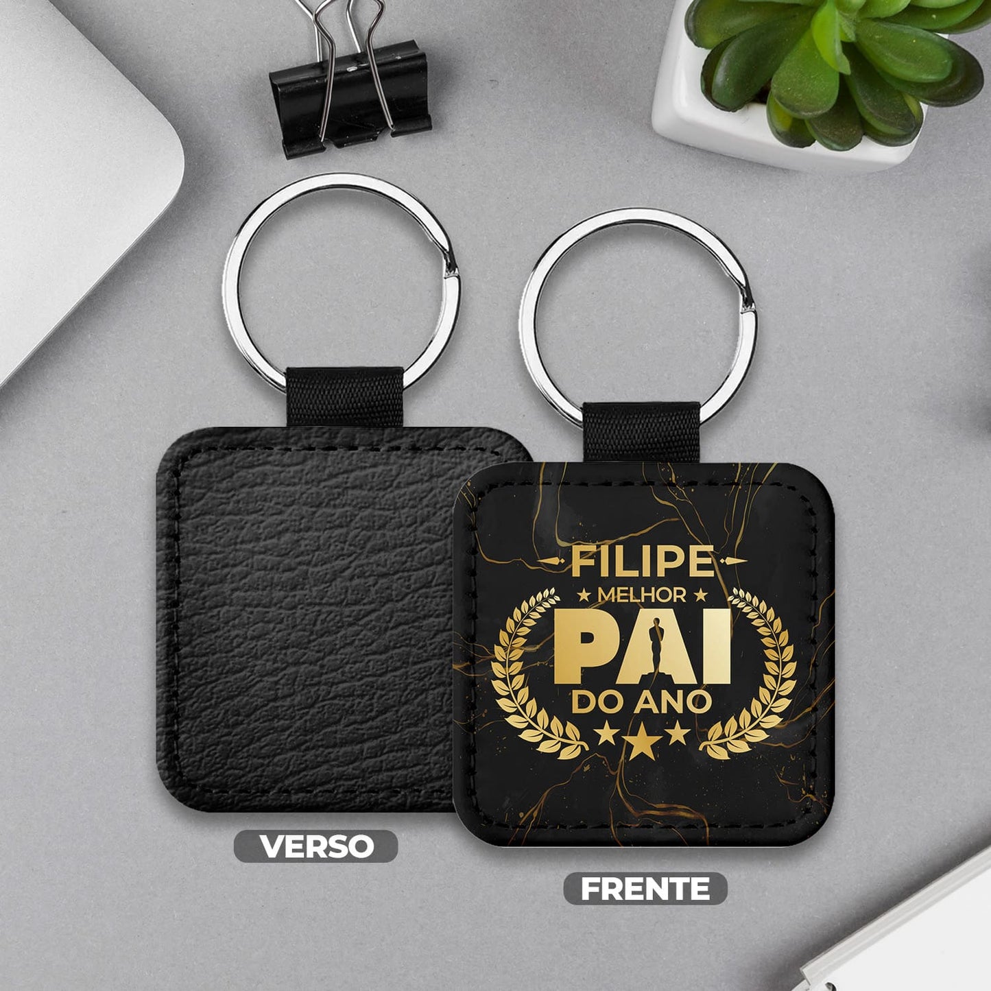 Porta-chaves "Óscar: melhor pai do ano"