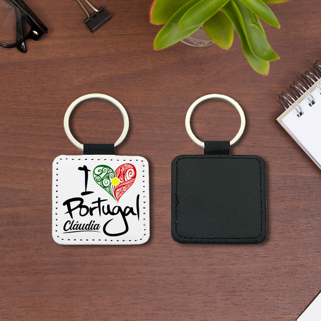 Porta-chaves "I Love Portugal"
