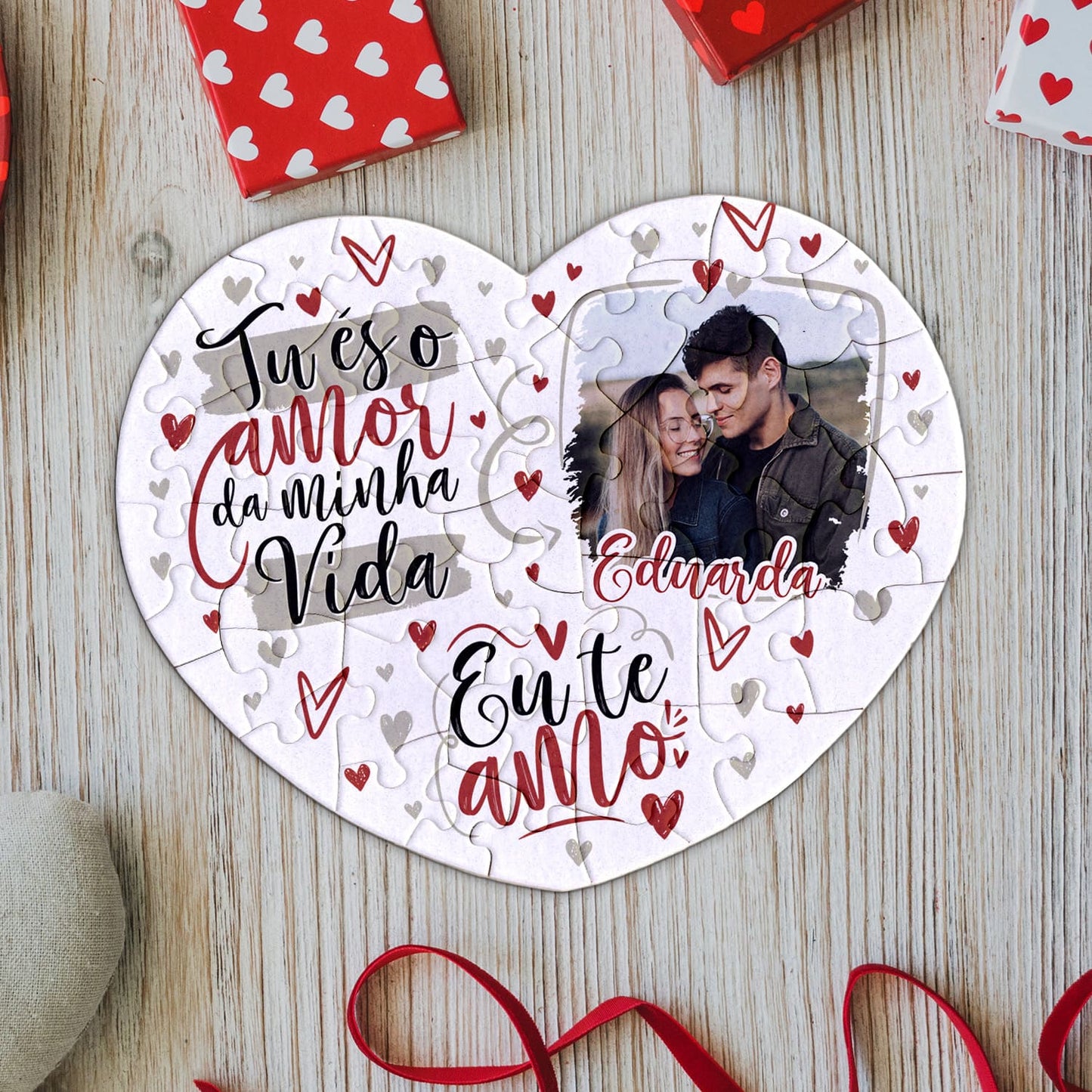 Puzzle Coração "Tu és o amor da minha vida"