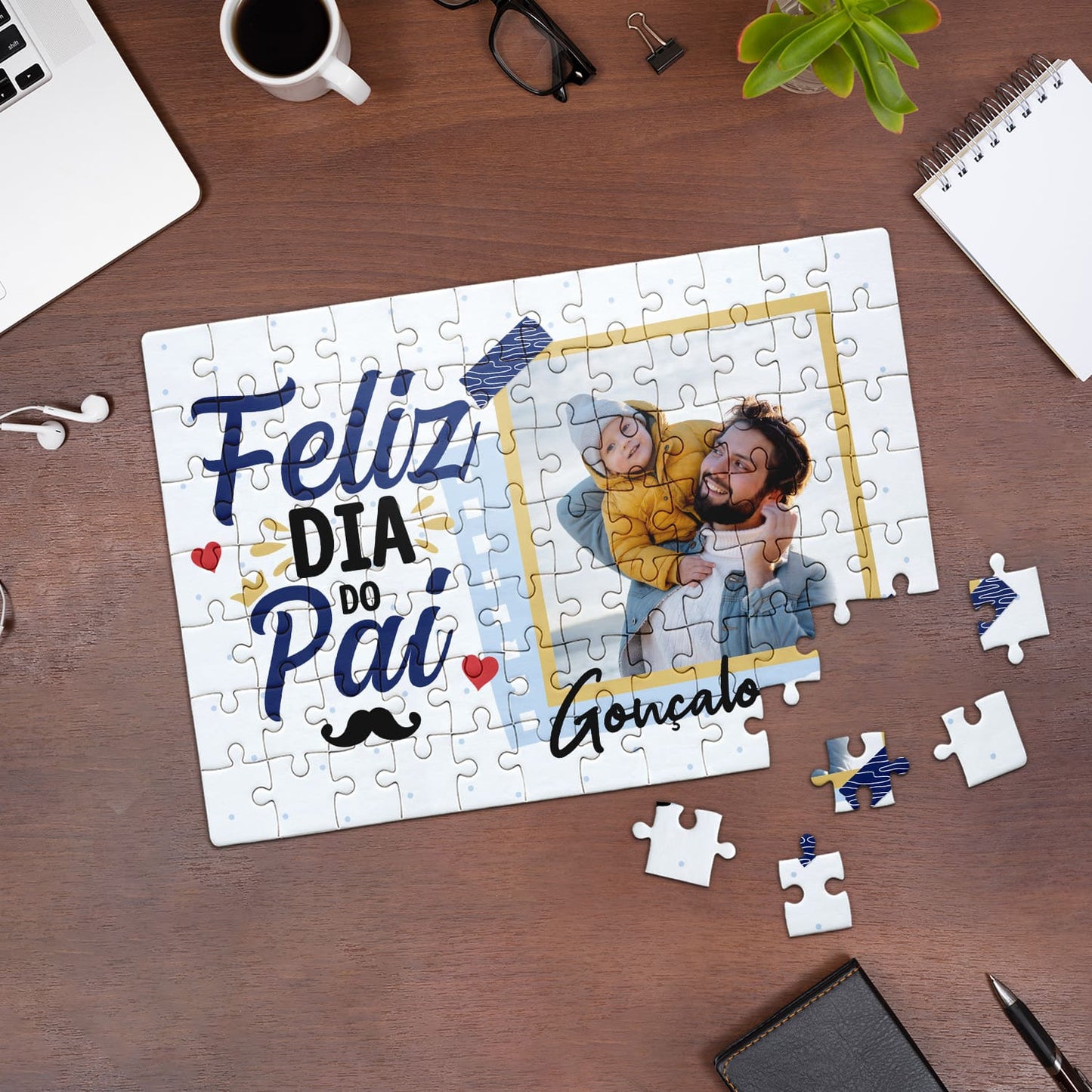 Puzzle "Feliz Dia do Pai"