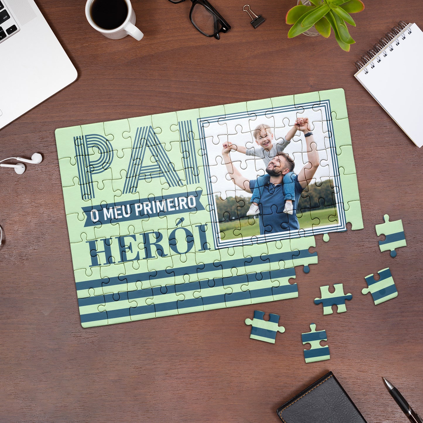 Puzzle "Pai o meu primeiro herói"