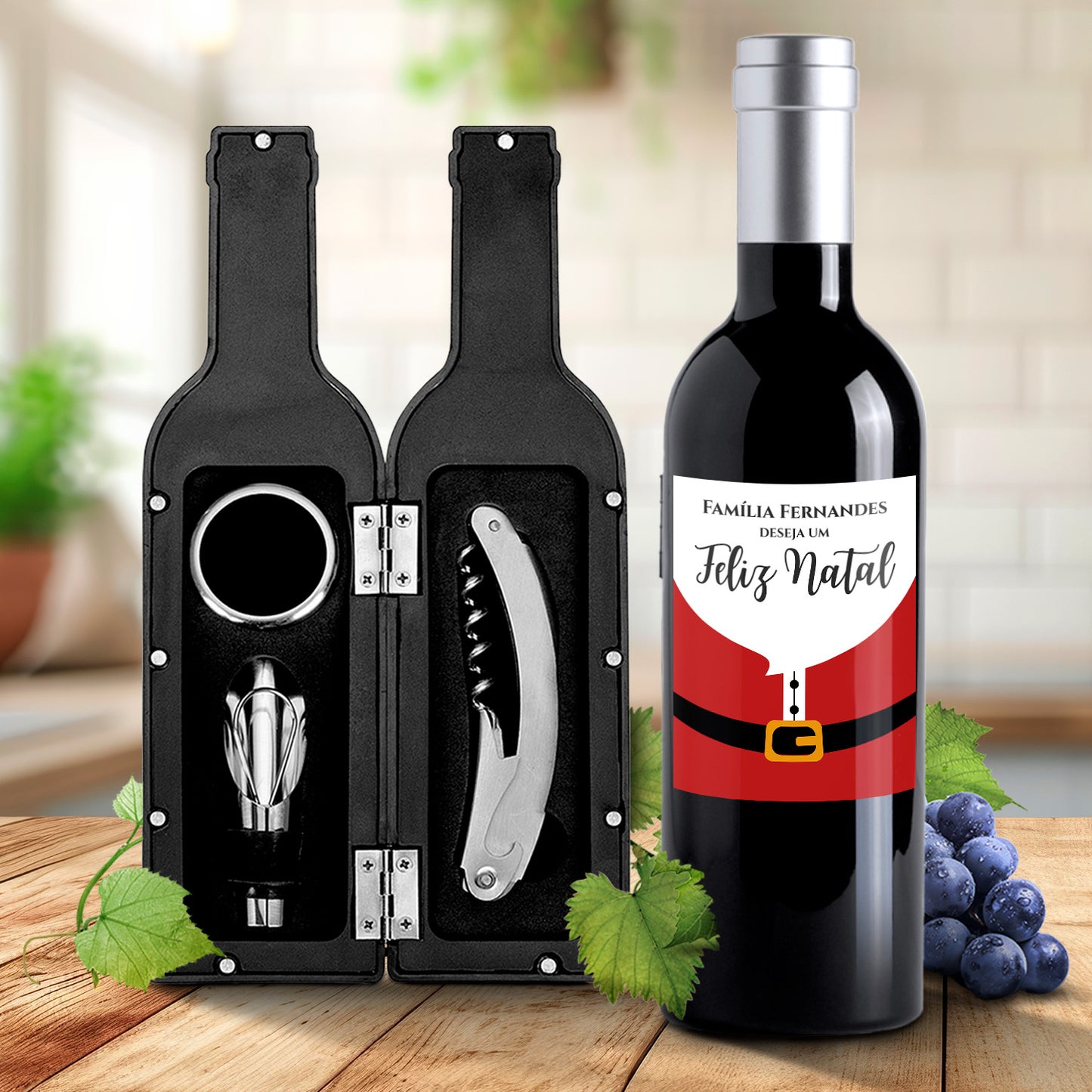Kit de vinho "Pai Natal"