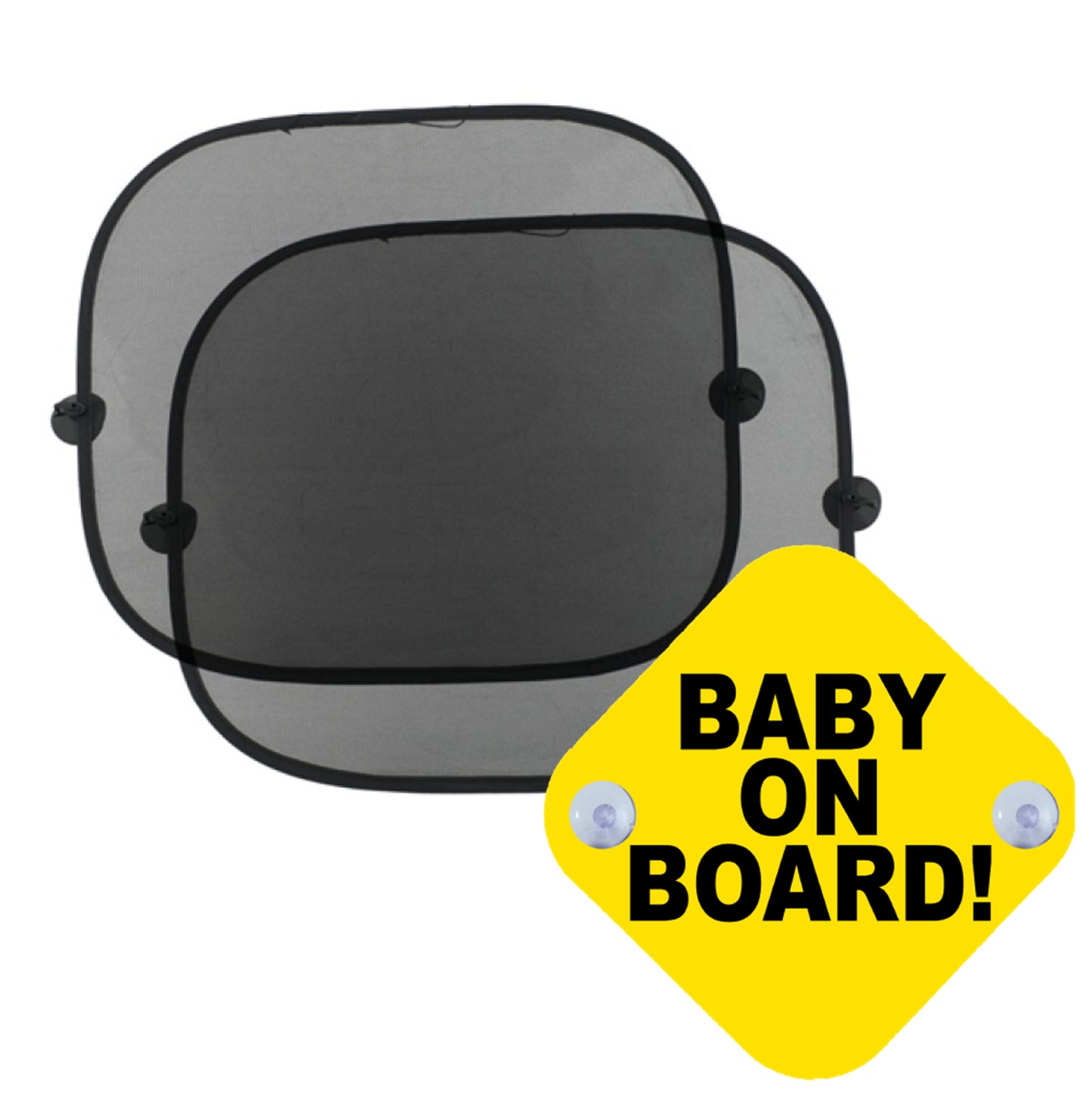 Tapa-sol e/ou placa para carro "Baby on Board"