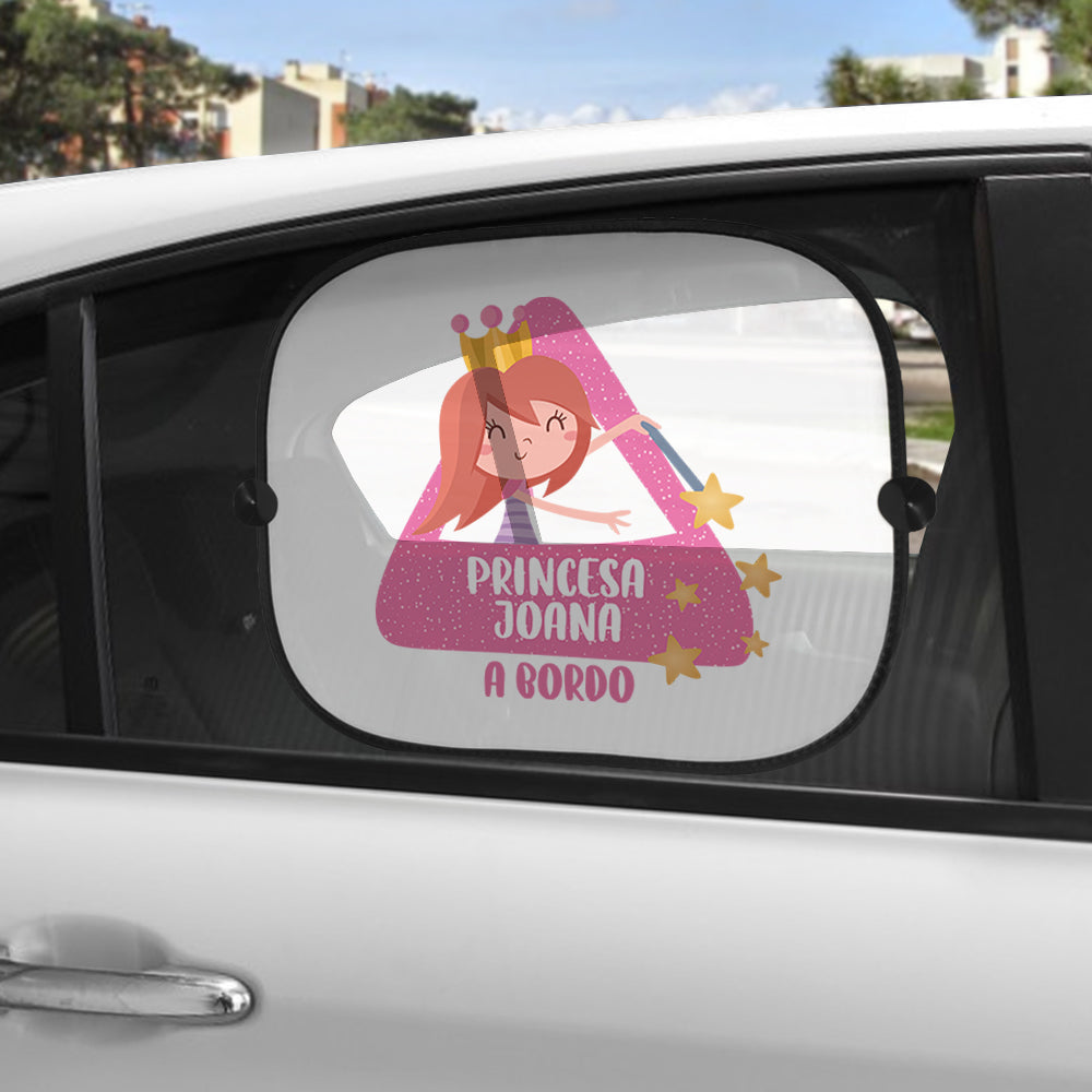 Tapa-sol e/ou placa para carro "Princesa bordo"