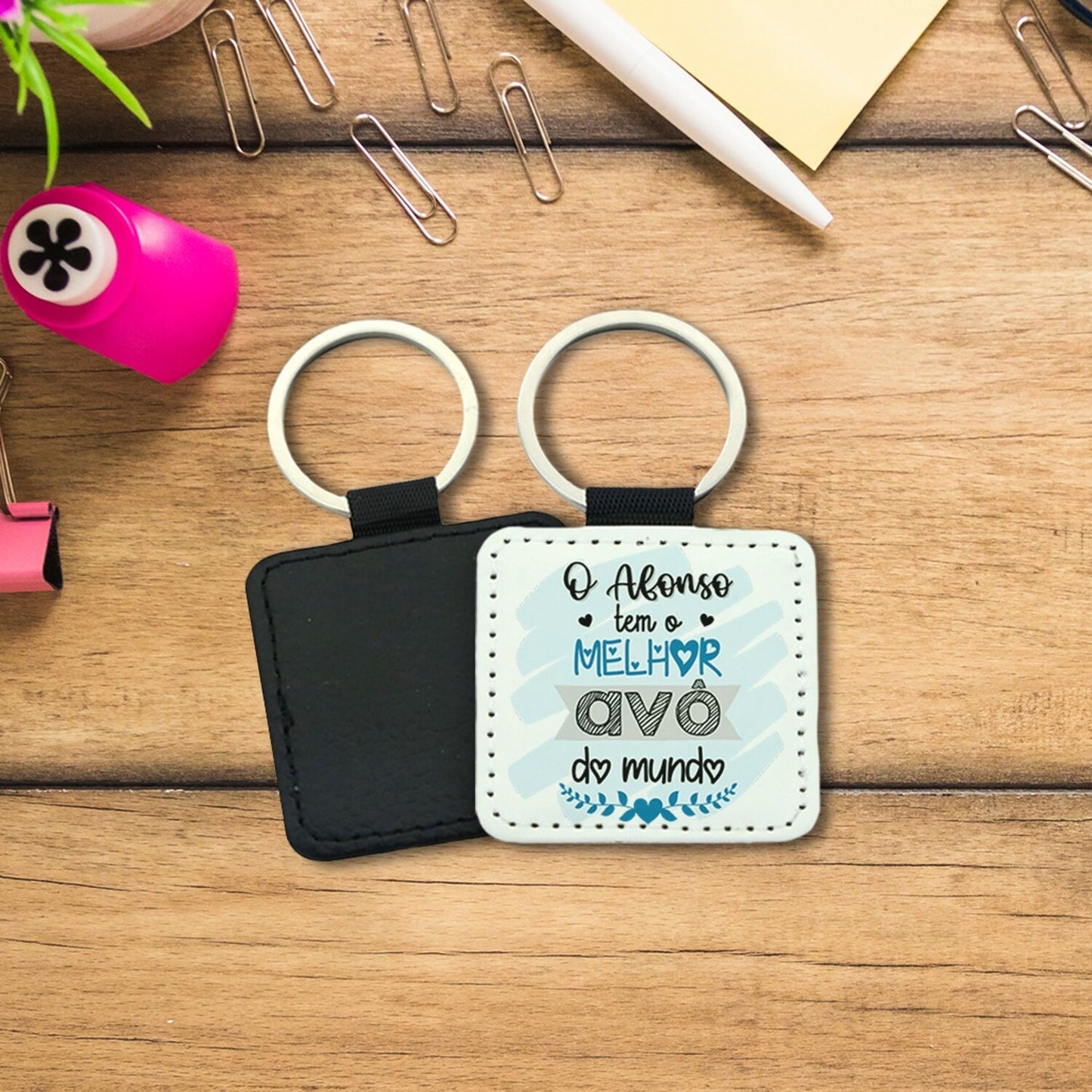 Porta-chaves "Melhor do mundo ♥"