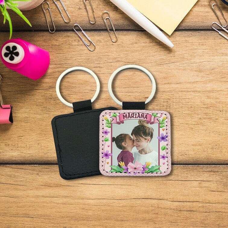 Porta-chaves "Pintas Florais"