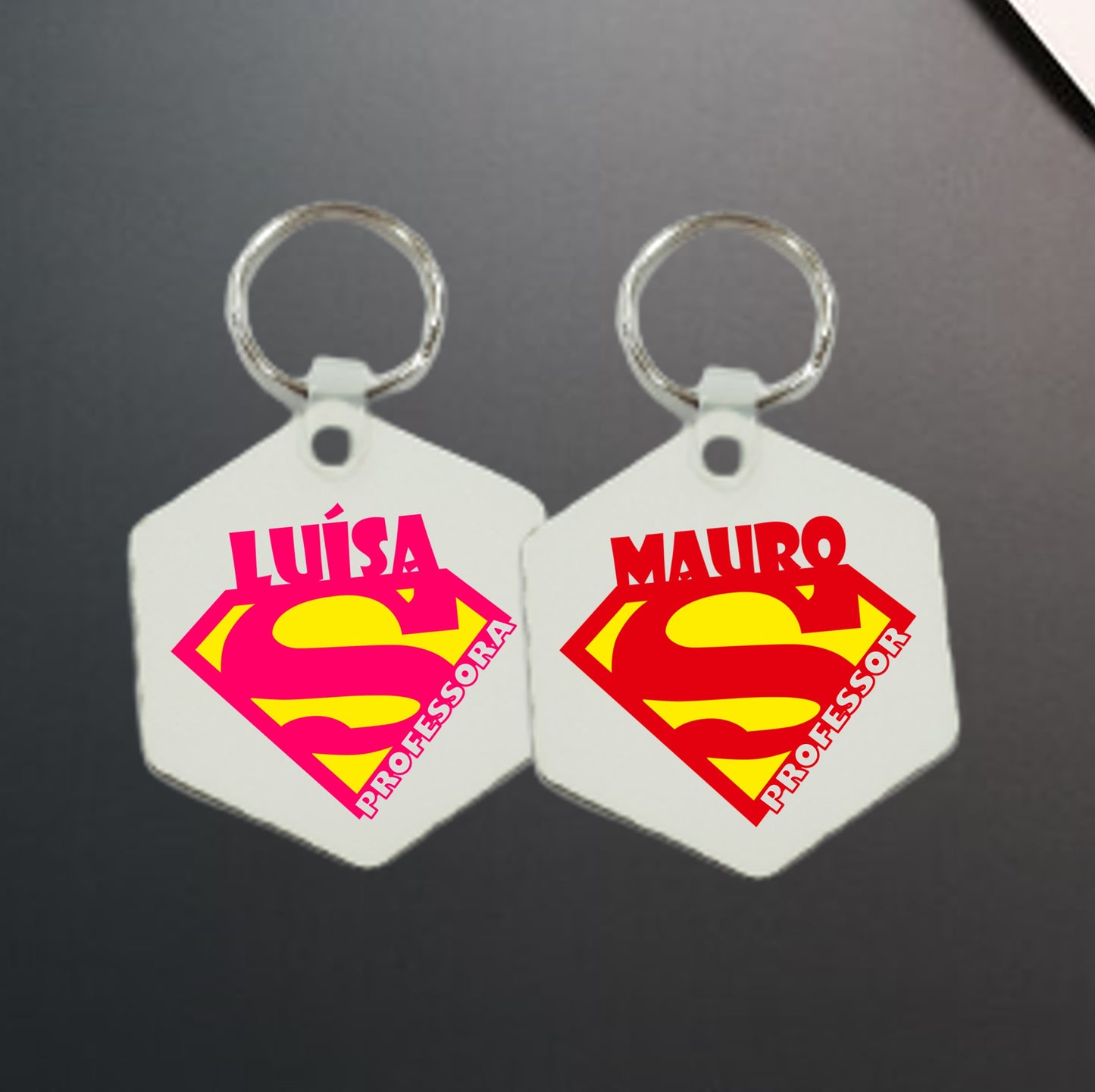 Porta-chaves "Super Professor(a)"