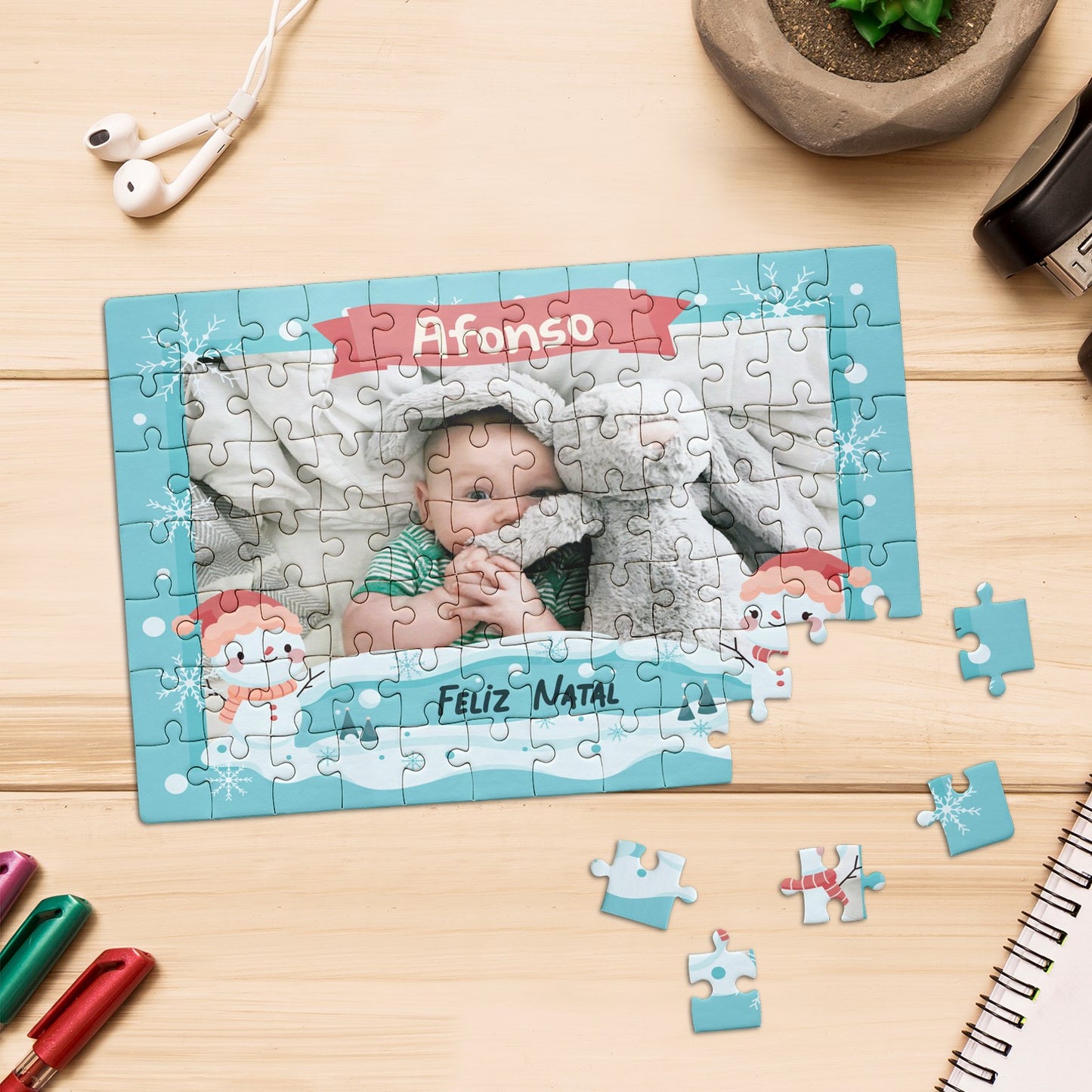 Puzzle "Flocos de Natal"