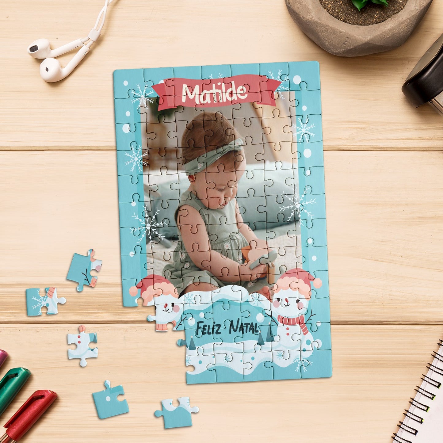 Puzzle "Flocos de Natal"