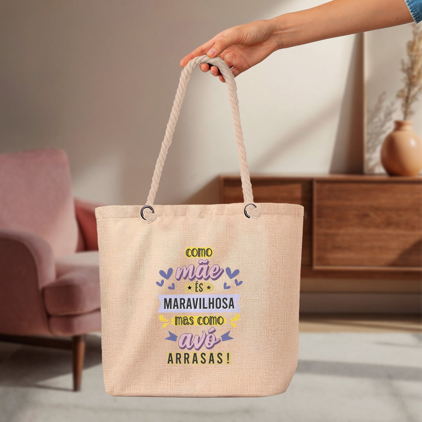 Saco e/ou Necessaire "Como Avó Arrasas"