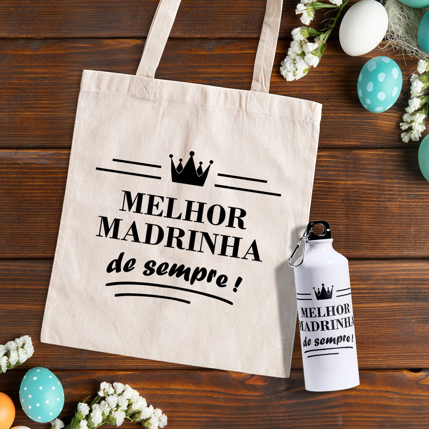 Saco de pano e/ou Garrafa "Melhor de sempre!"