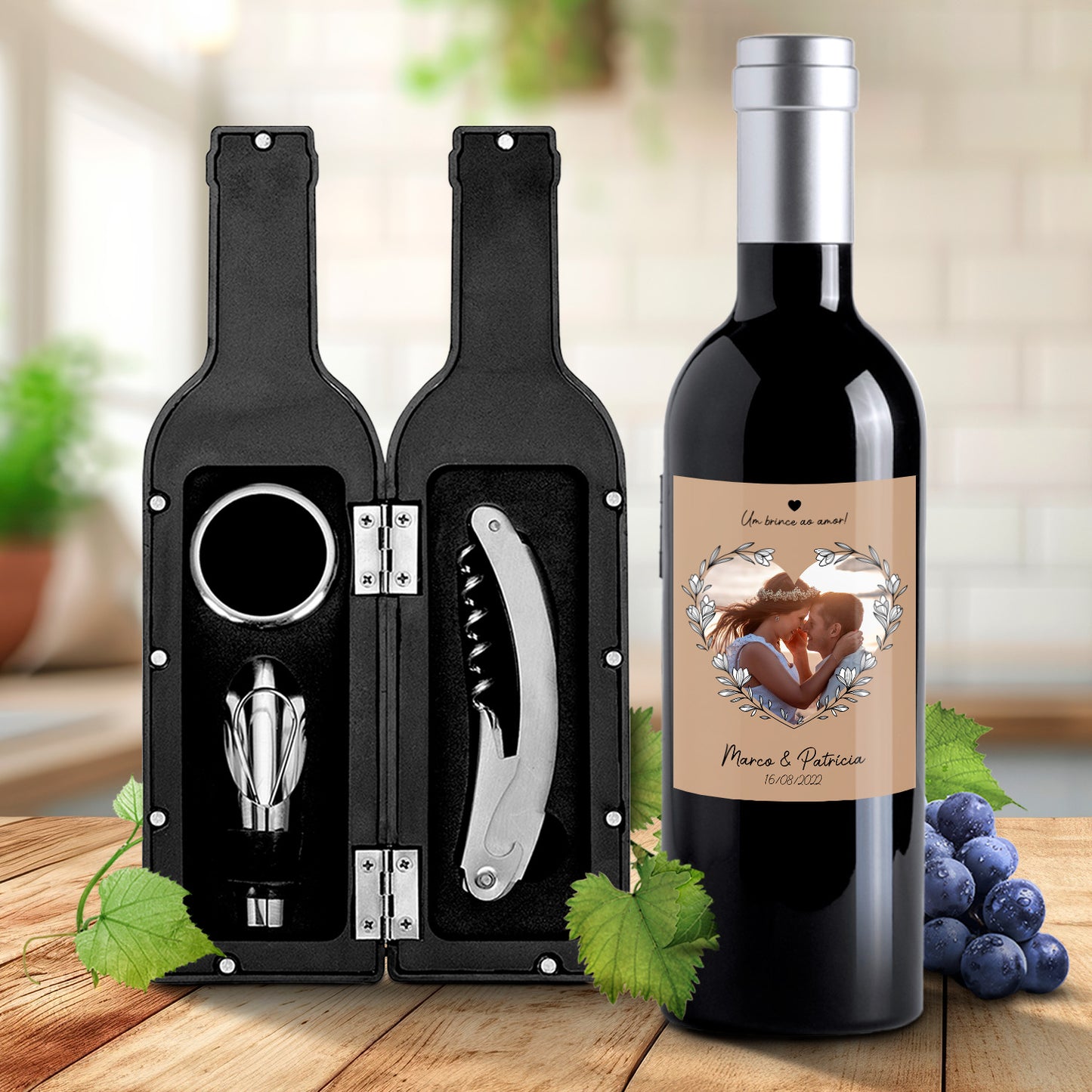 Kit de vinho "Simply Love"
