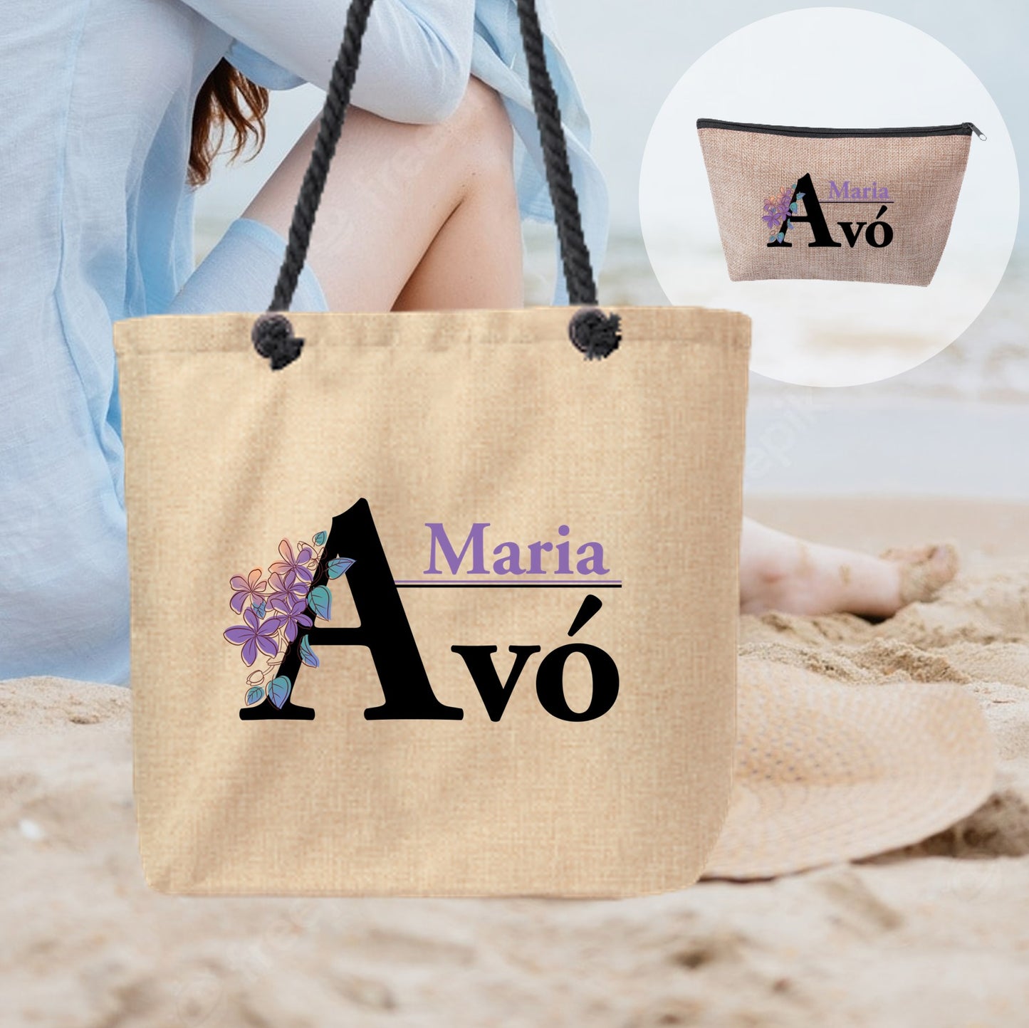 Saco e/ou Necessaire "Avó"