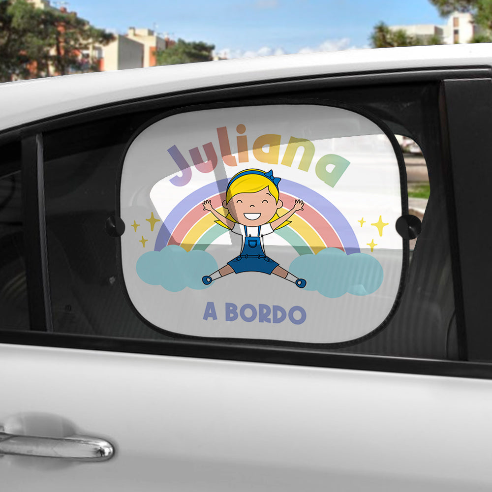 Tapa-sol e/ou placa para carro "Criança Feliz"