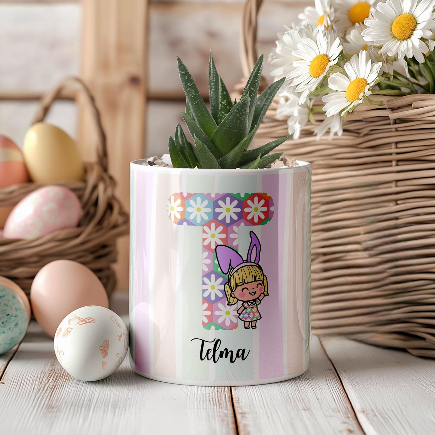 Vaso "Inicial Colorida"