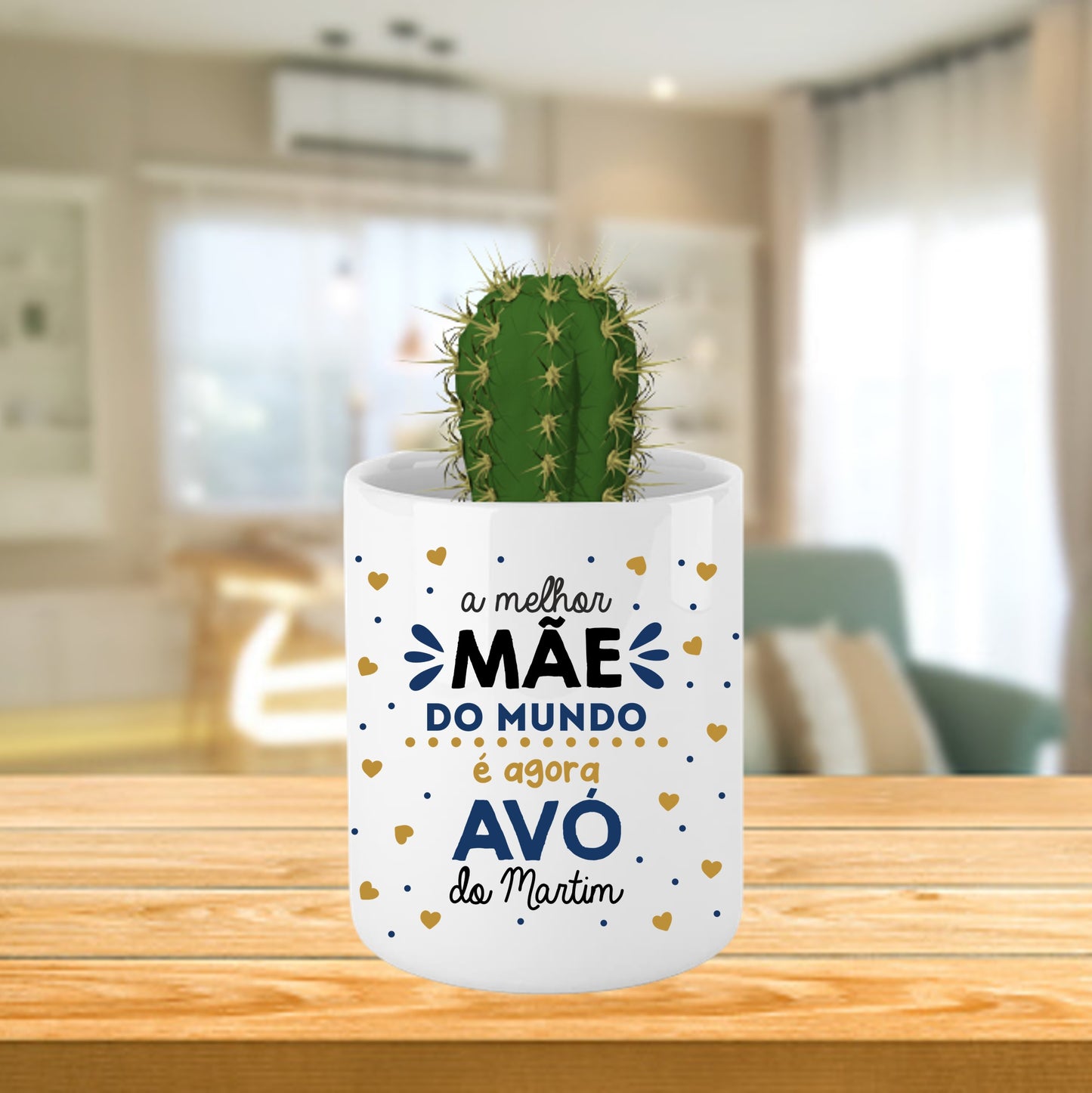 Vaso "A melhor mãe do mundo é agora avó"