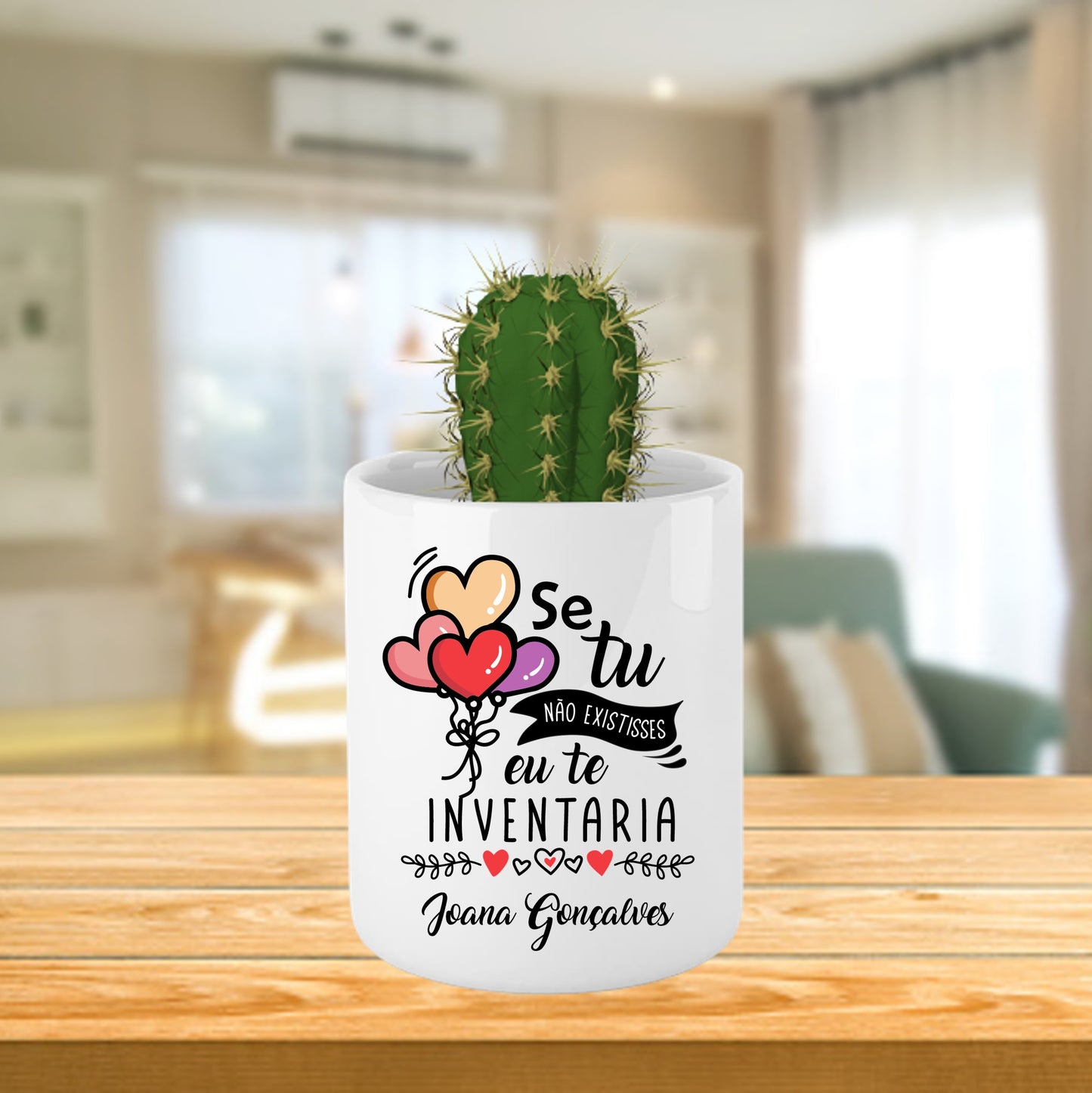 Vaso "Se tu não existisses eu te inventaria"