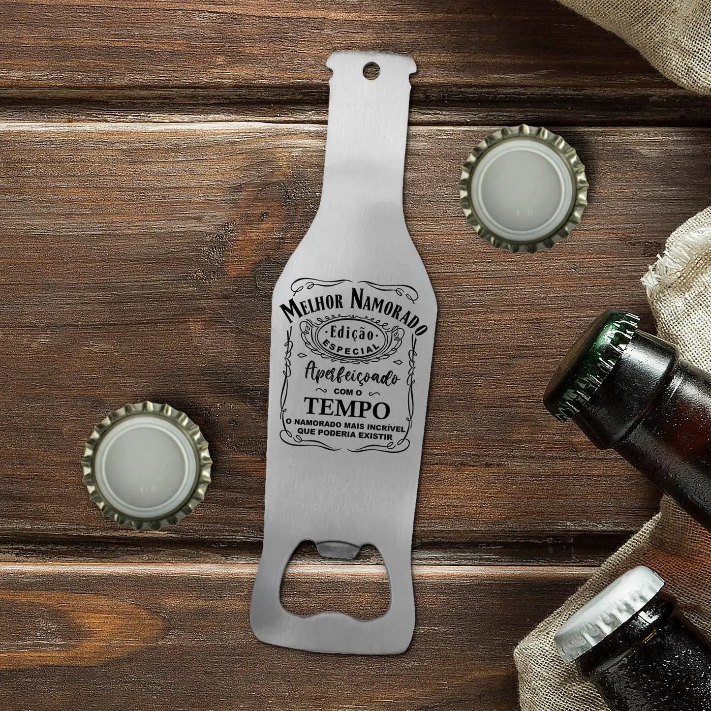 Caneca para Cerveja e/ou Abre-garrafas "Edição Especial - Namorado"