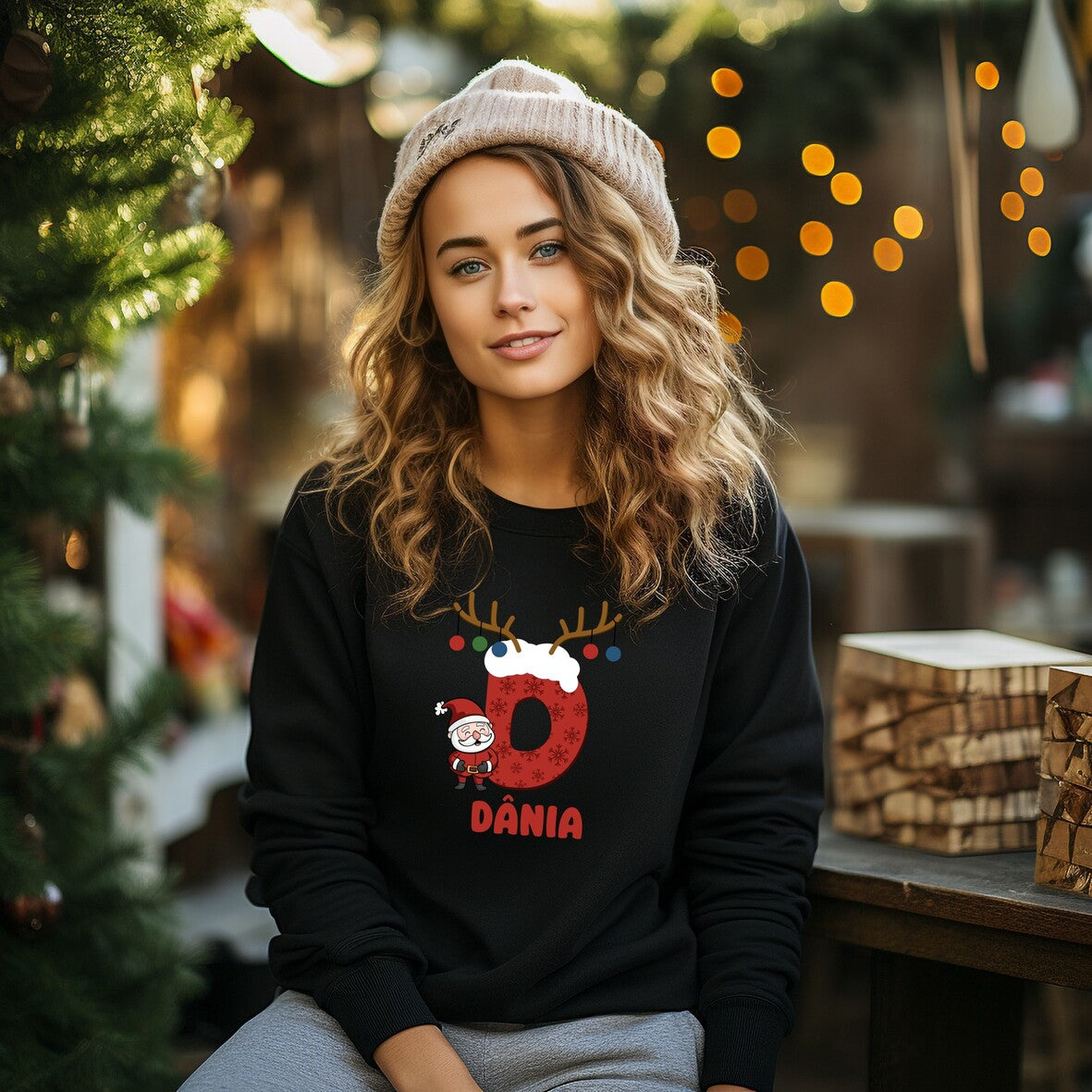 Camisola de Natal "Pai Natal na Neve"