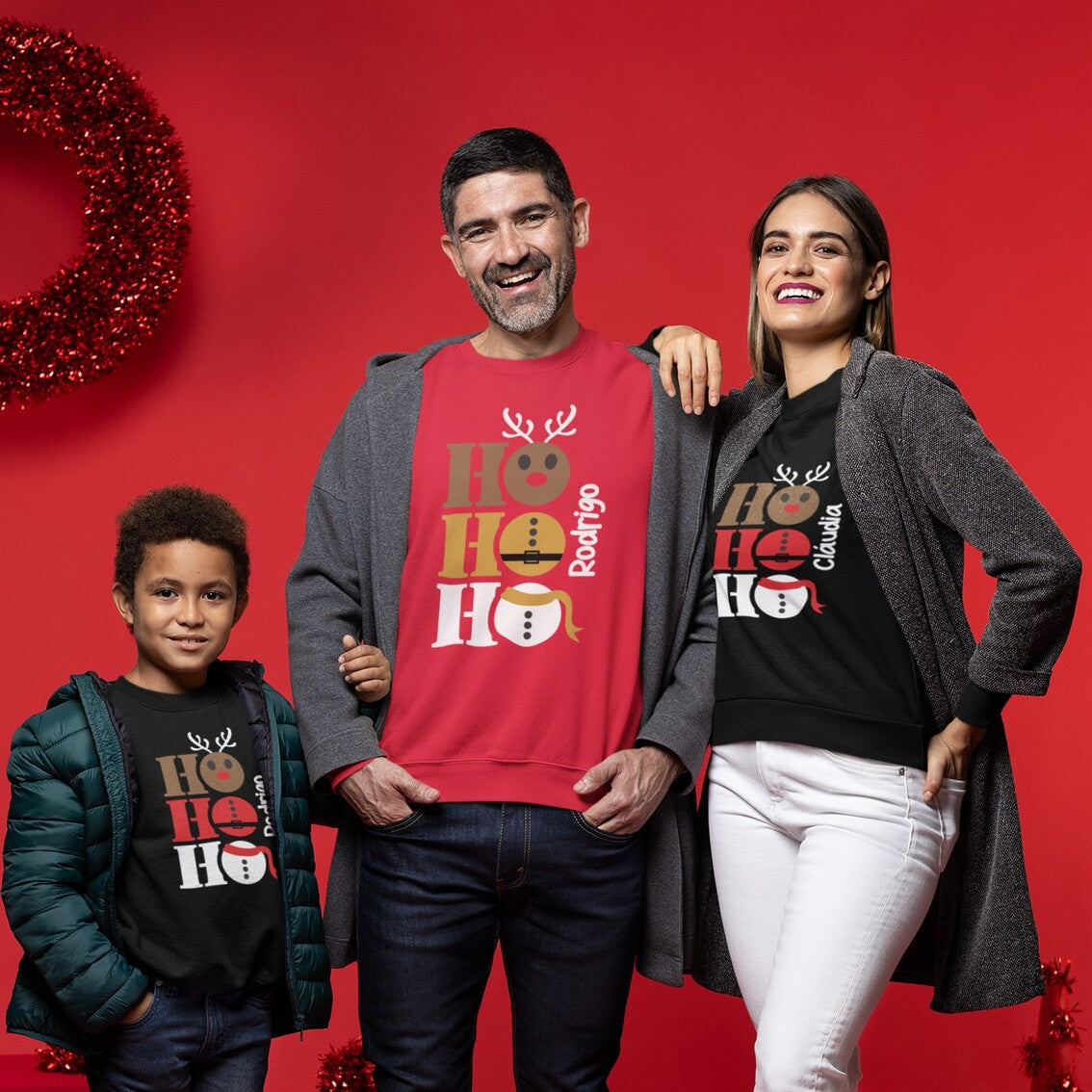 Camisola de Natal "Ho-Ho-Ho"